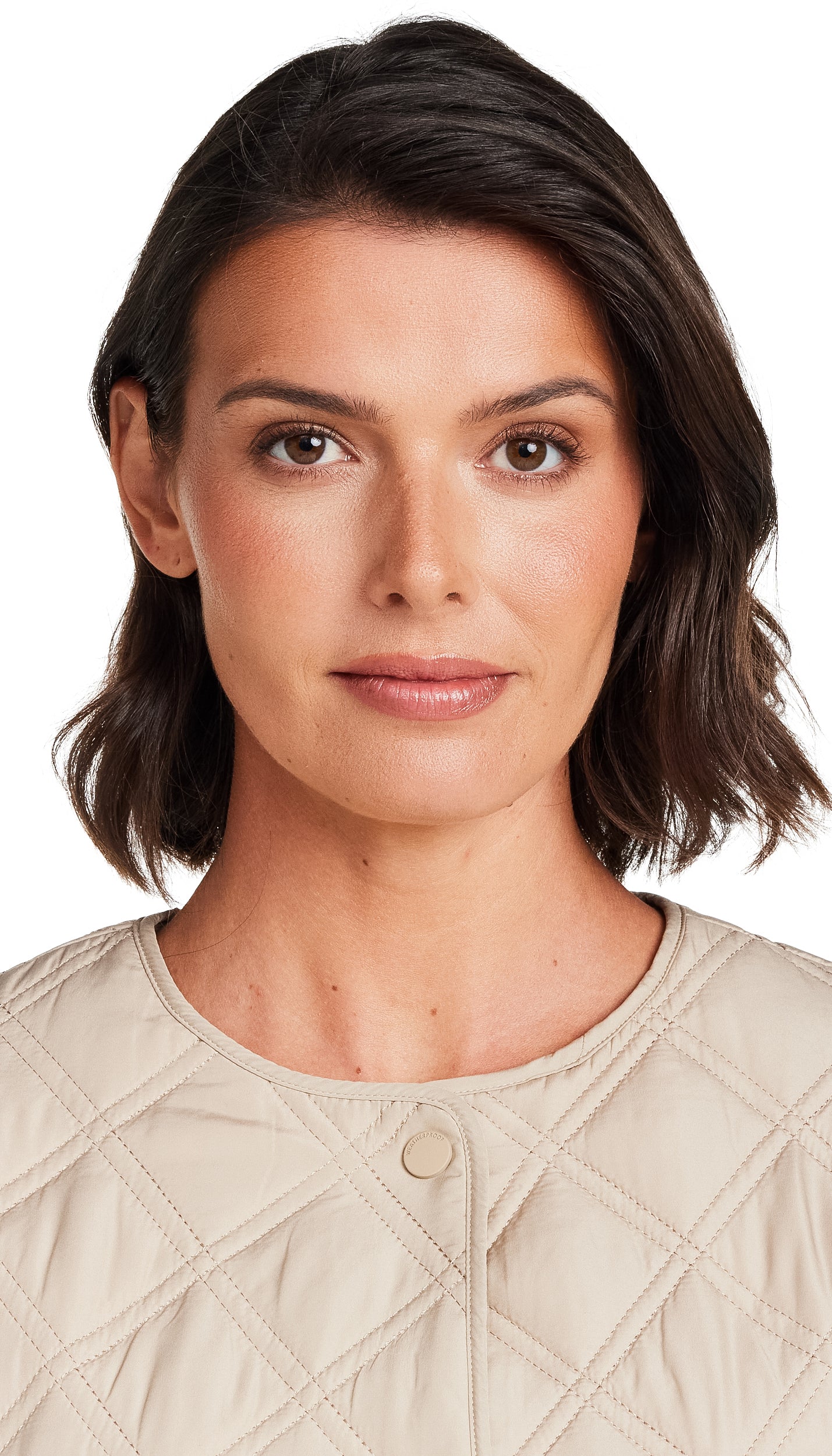 COLLARLESS QUILTED JACKET