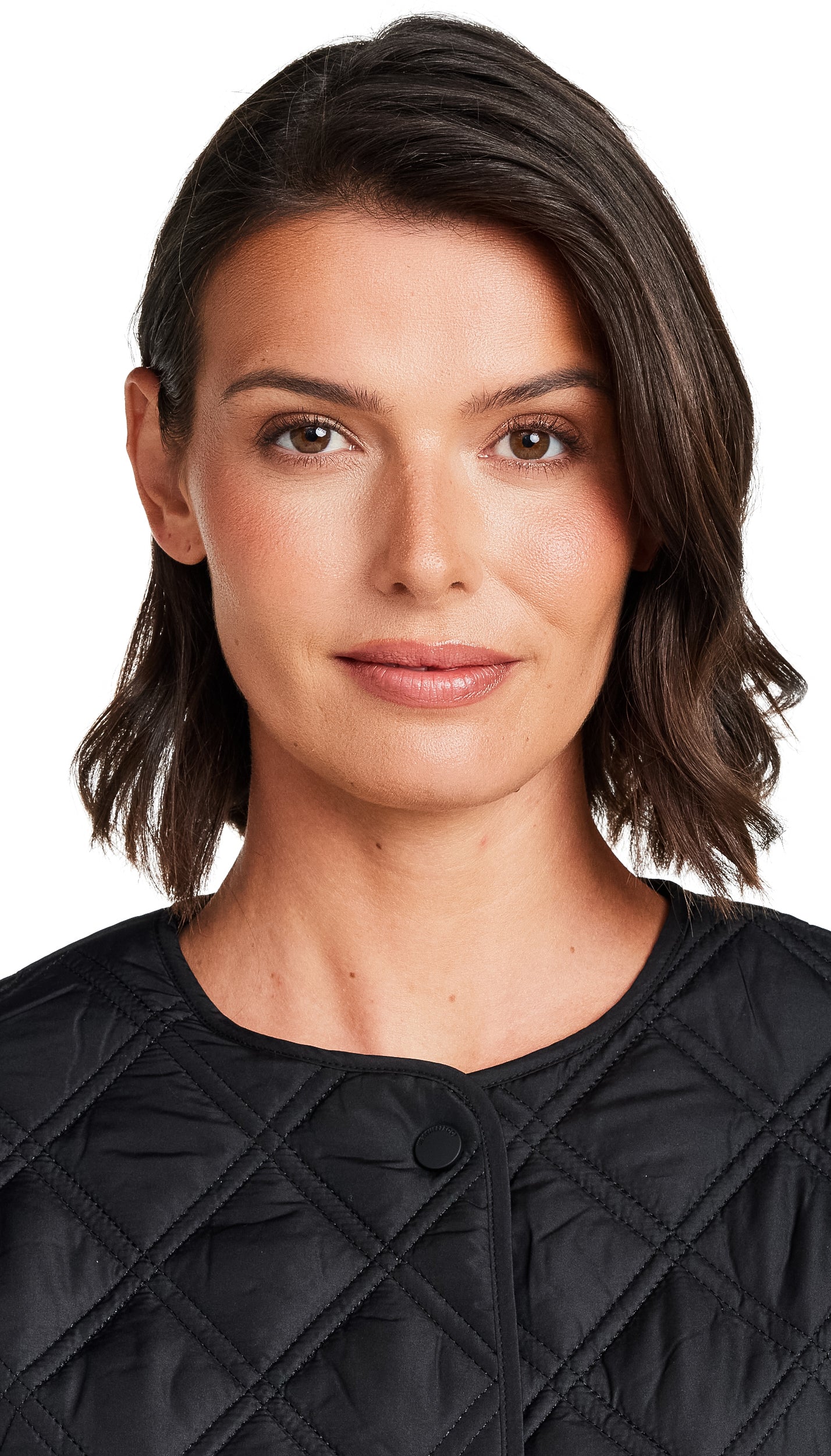 COLLARLESS QUILTED JACKET