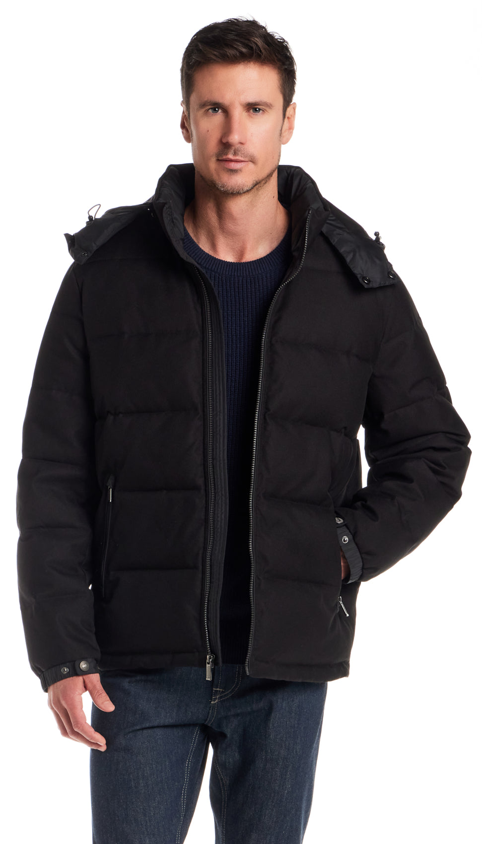 DOBBY OXFORD / CIRE PUFFER JACKET