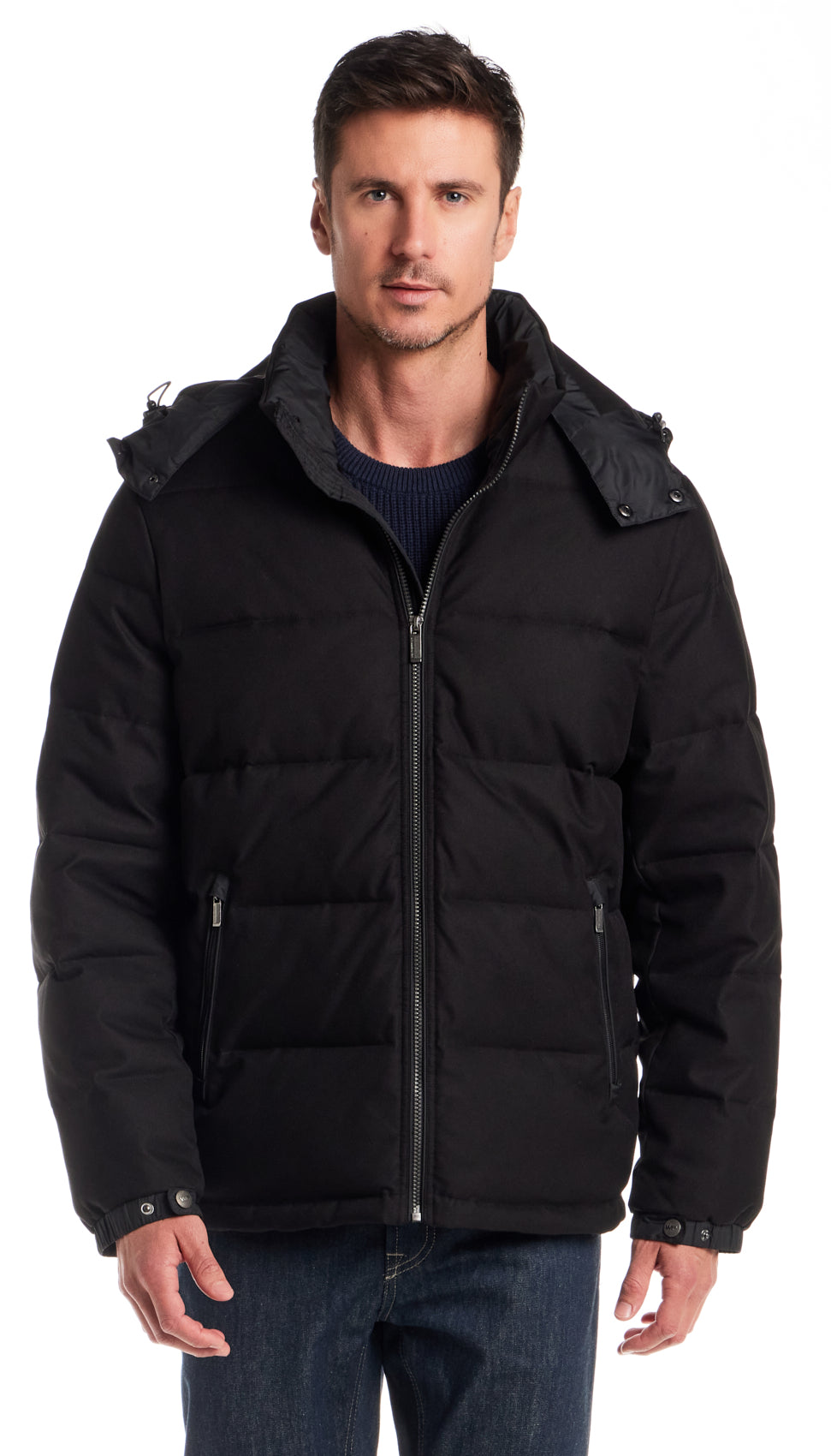 DOBBY OXFORD / CIRE PUFFER JACKET