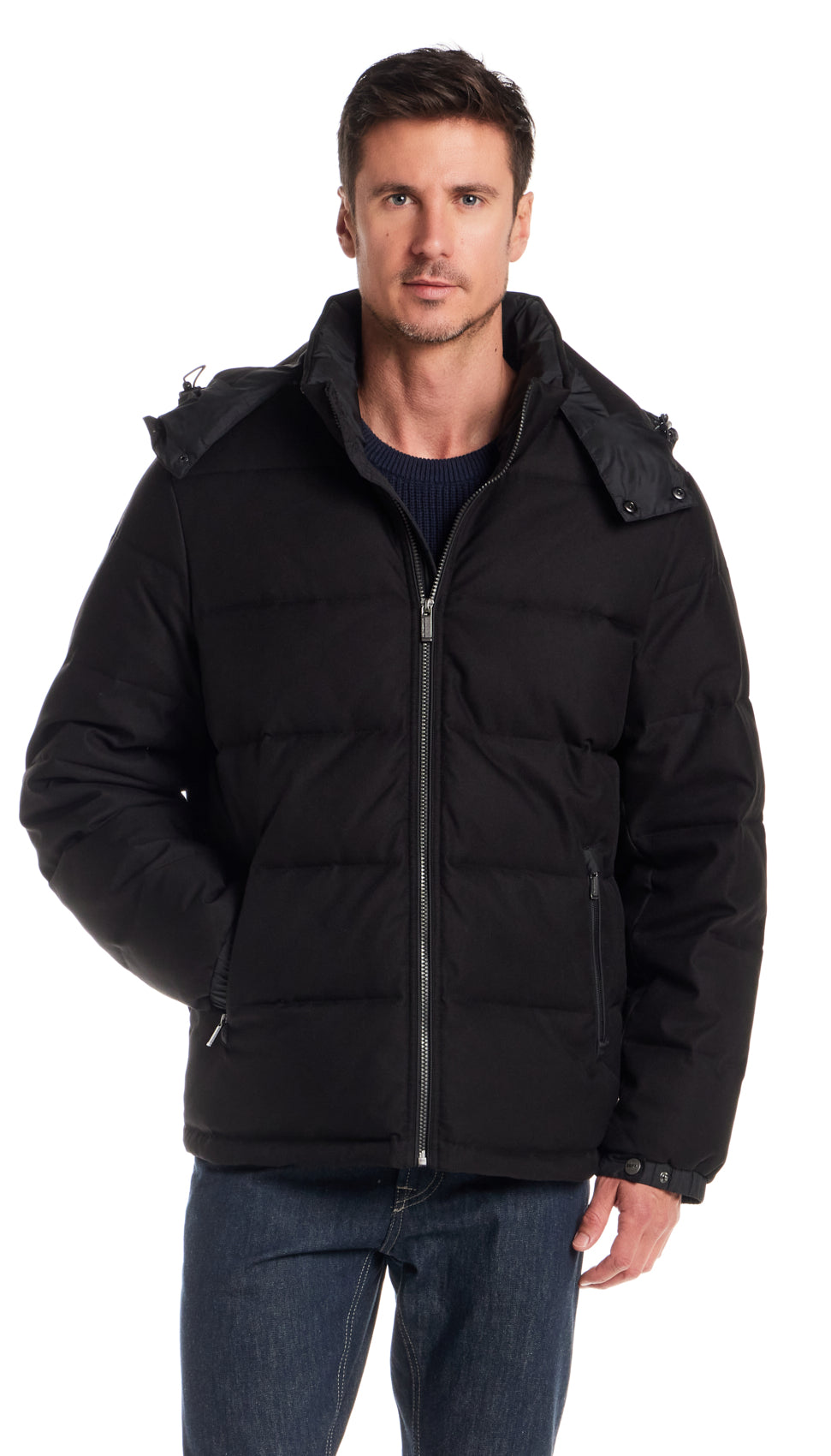 DOBBY OXFORD / CIRE PUFFER JACKET
