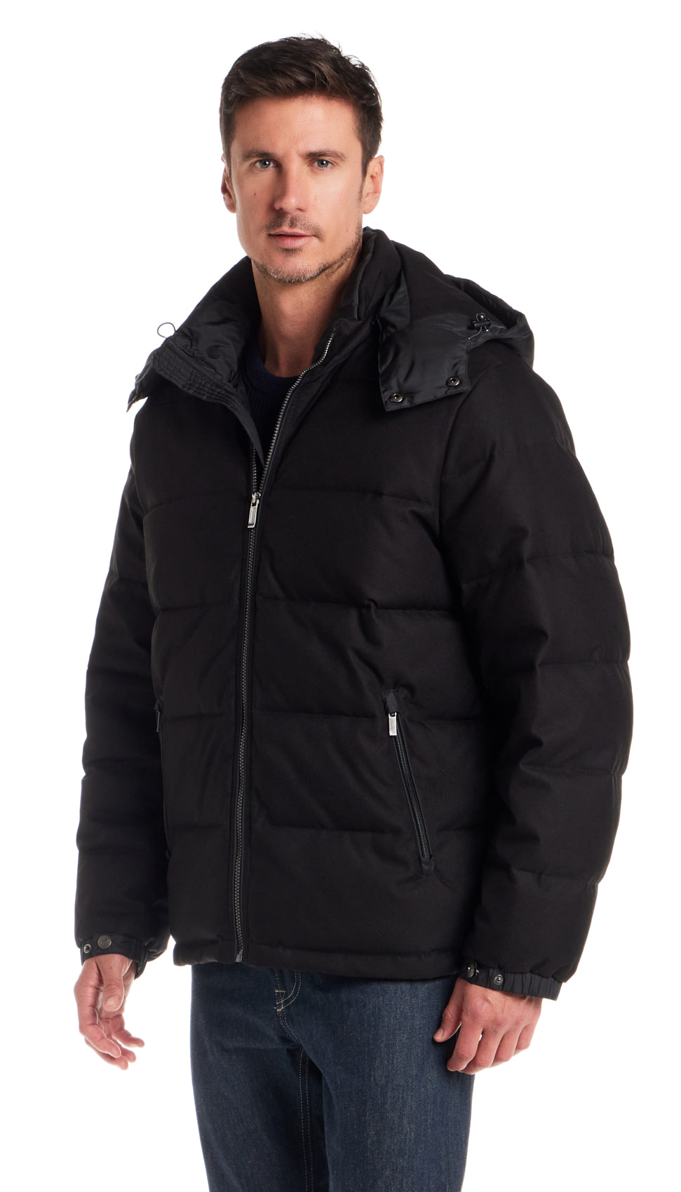 DOBBY OXFORD / CIRE PUFFER JACKET