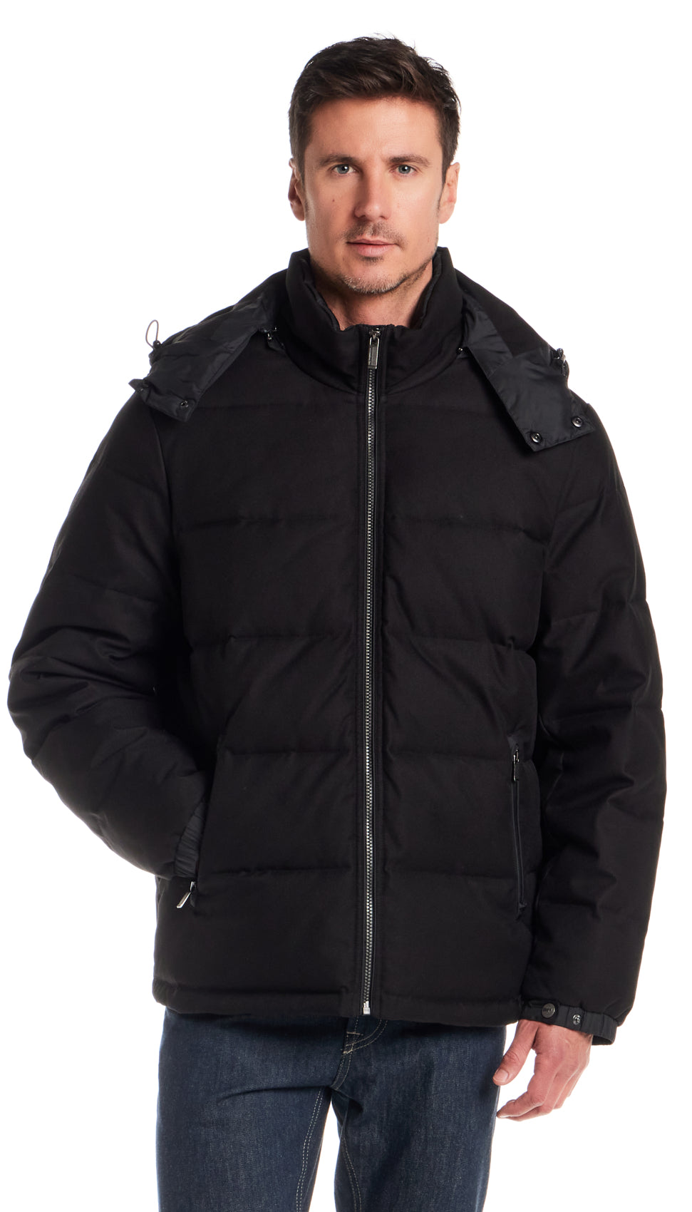 DOBBY OXFORD / CIRE PUFFER JACKET