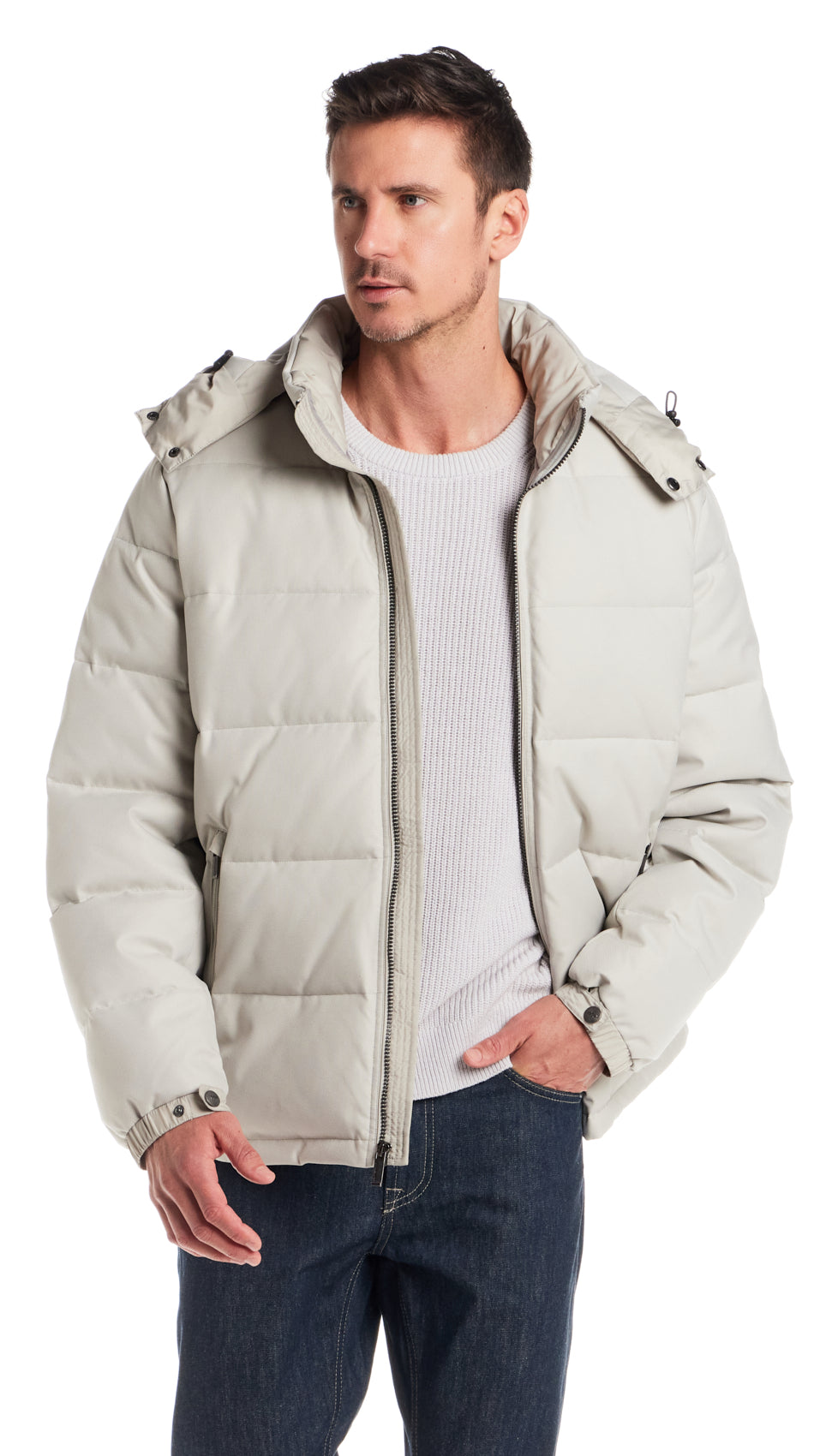 DOBBY OXFORD / CIRE PUFFER JACKET