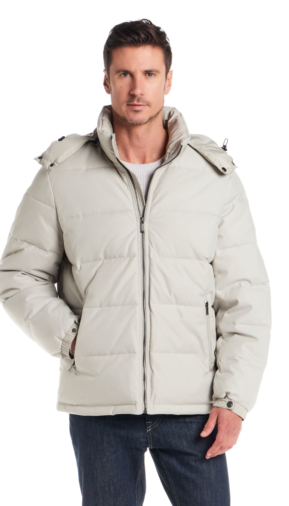 DOBBY OXFORD / CIRE PUFFER JACKET