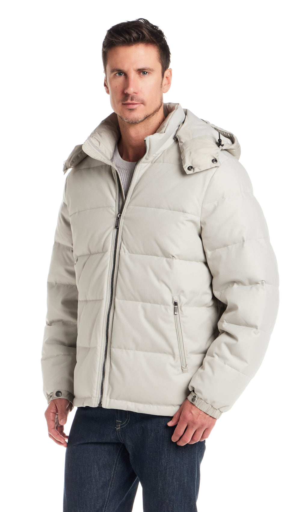 DOBBY OXFORD / CIRE PUFFER JACKET