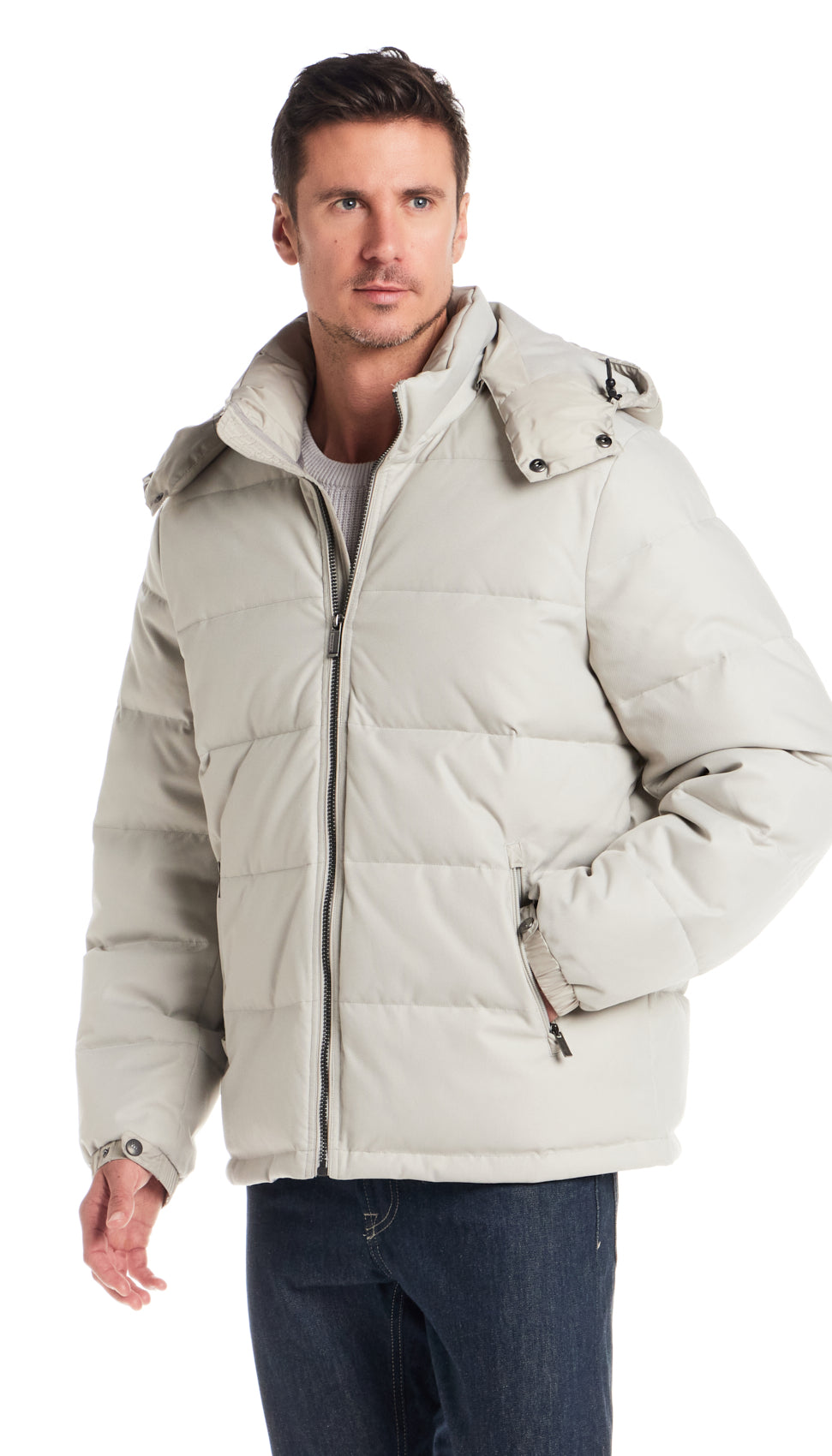 DOBBY OXFORD / CIRE PUFFER JACKET