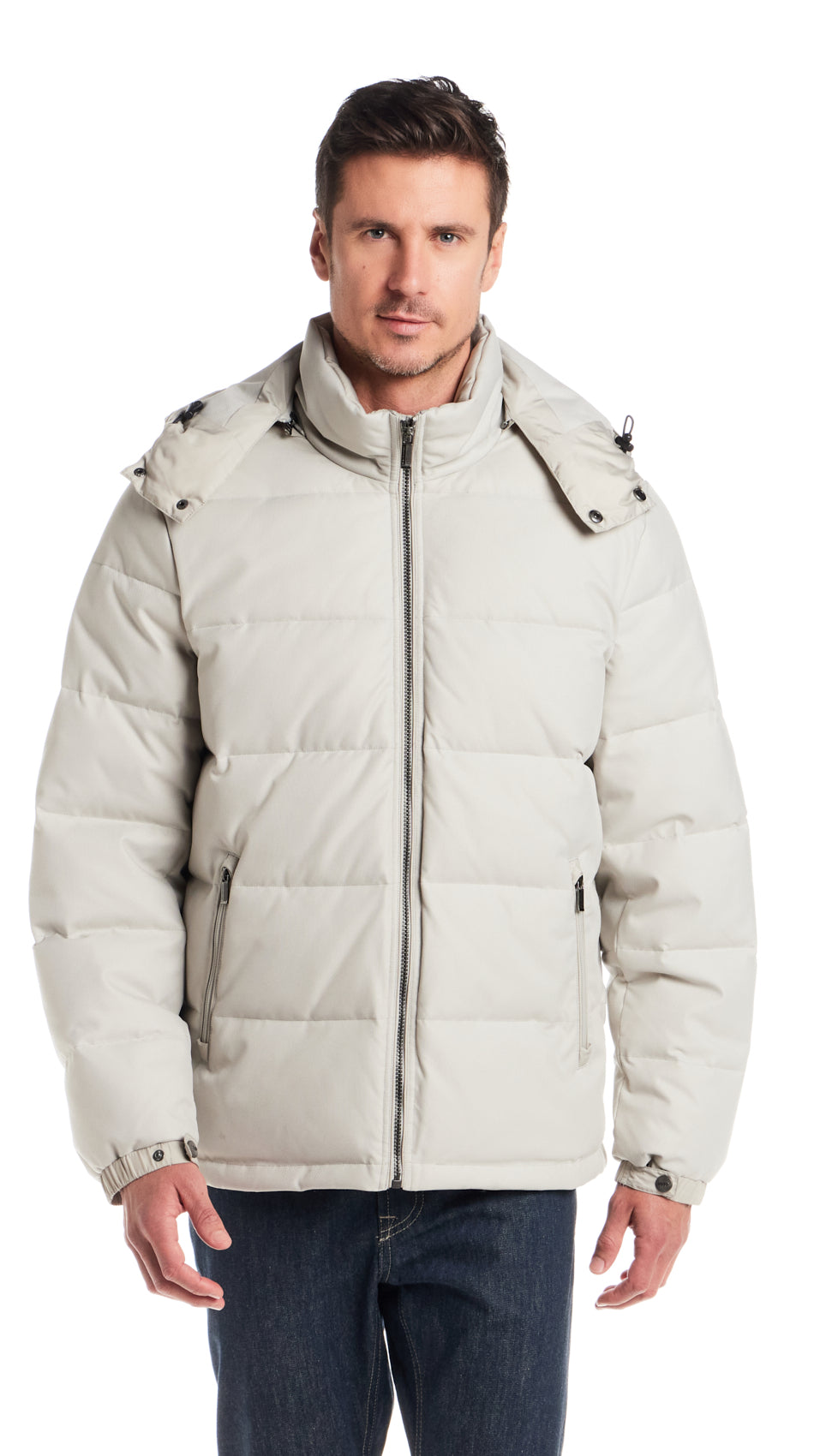 DOBBY OXFORD / CIRE PUFFER JACKET