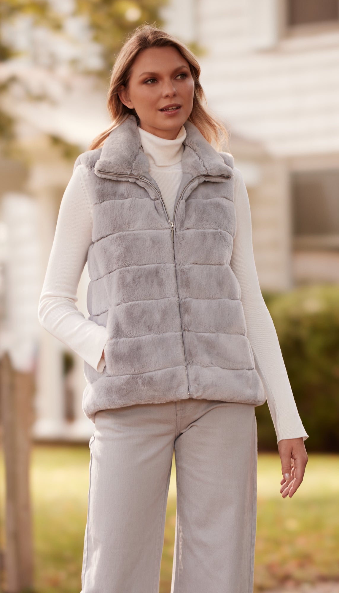 FAUX FUR VEST
