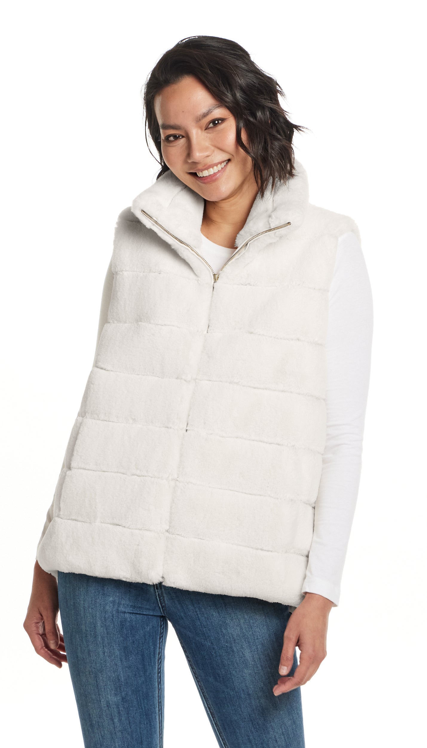 FAUX FUR VEST