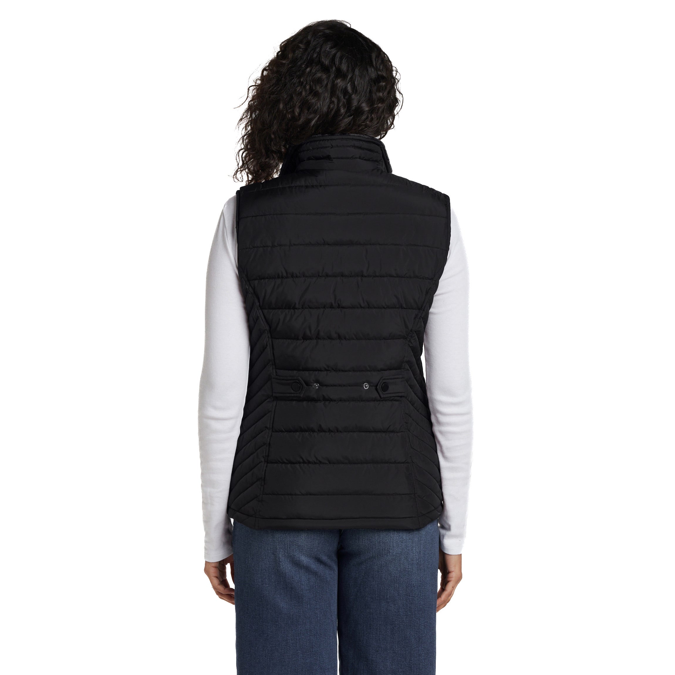 PLUSH LINED PUFFER QUILTED VEST