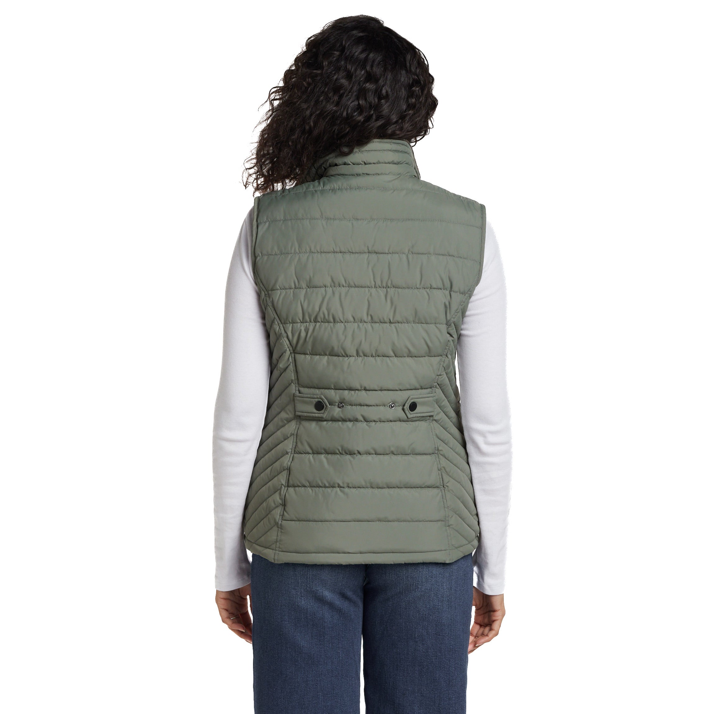 PLUSH LINED PUFFER QUILTED VEST