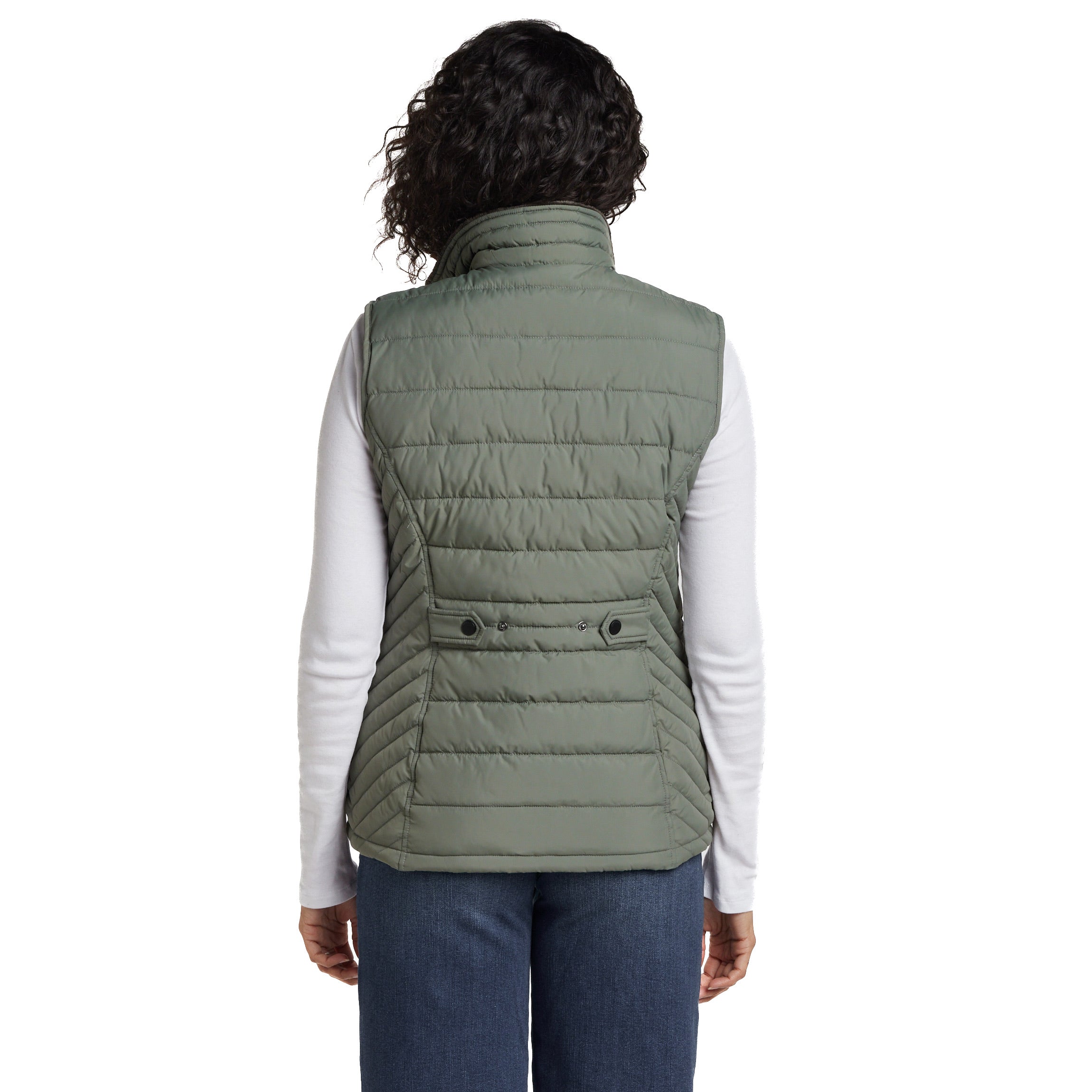 PLUSH LINED PUFFER QUILTED VEST