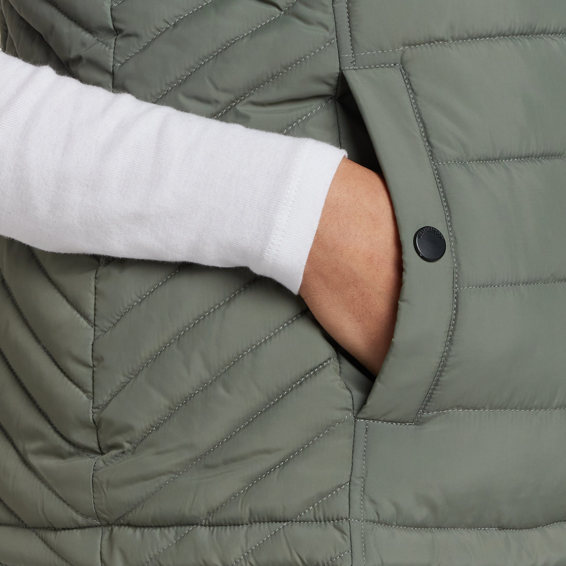 PLUSH LINED PUFFER QUILTED VEST