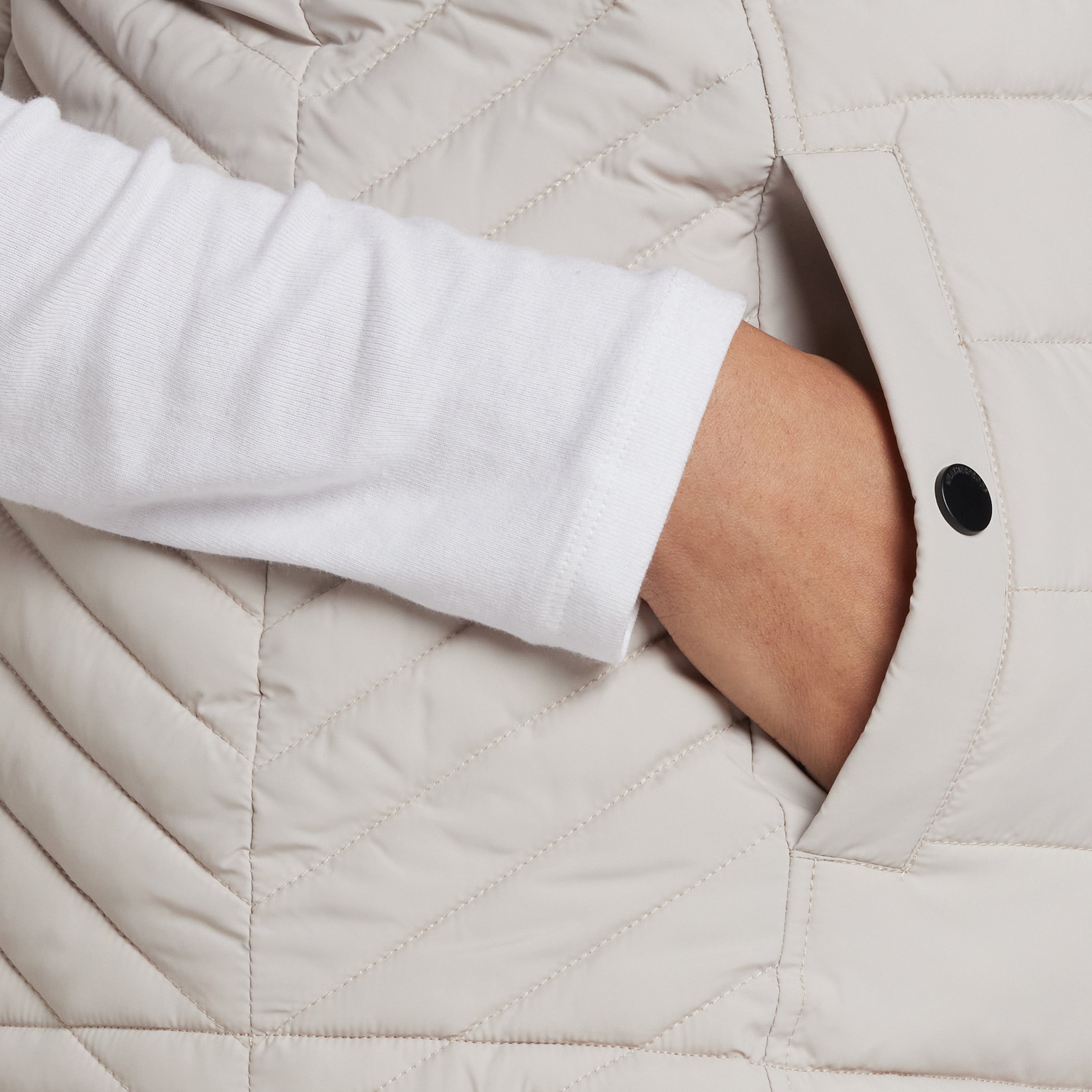 PLUSH LINED PUFFER QUILTED VEST