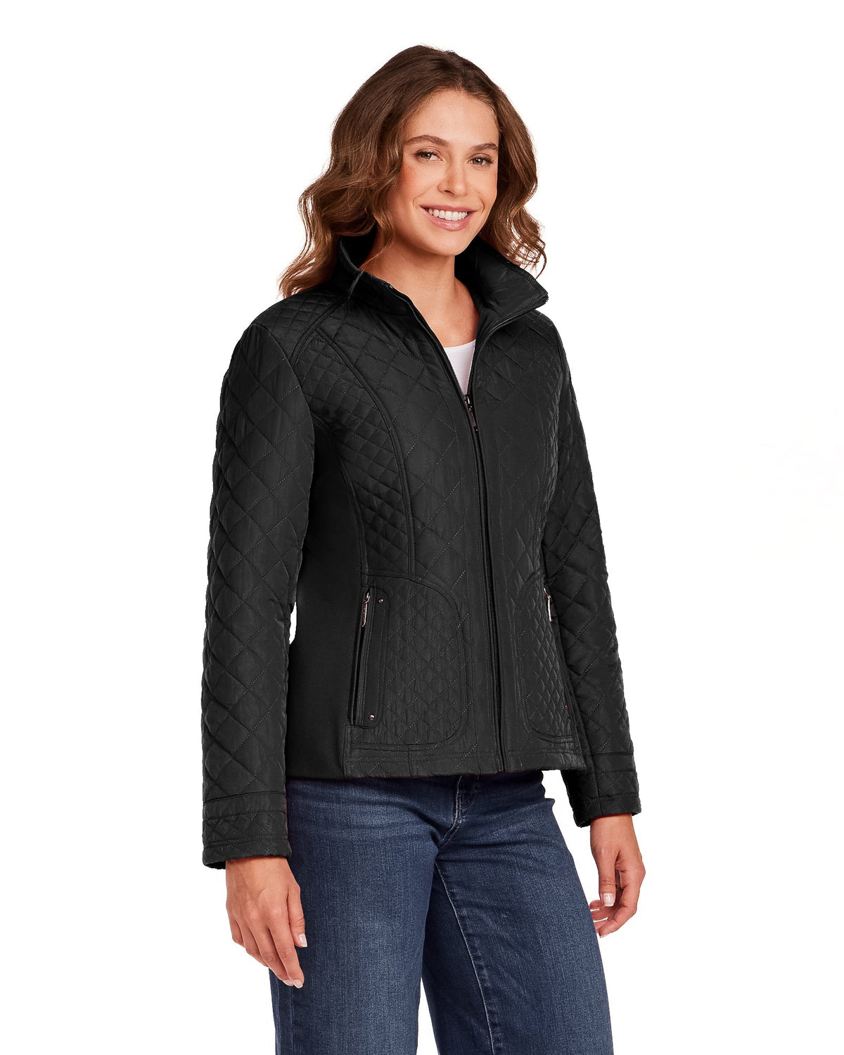 QUILTED JACKET WITH SIDE STRETCH