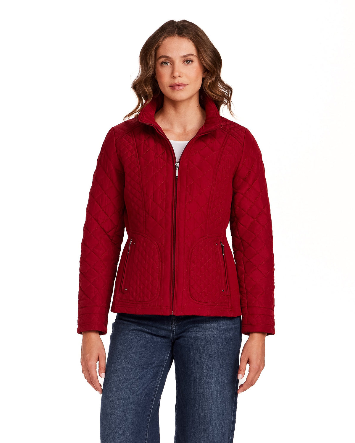 QUILTED JACKET WITH SIDE STRETCH