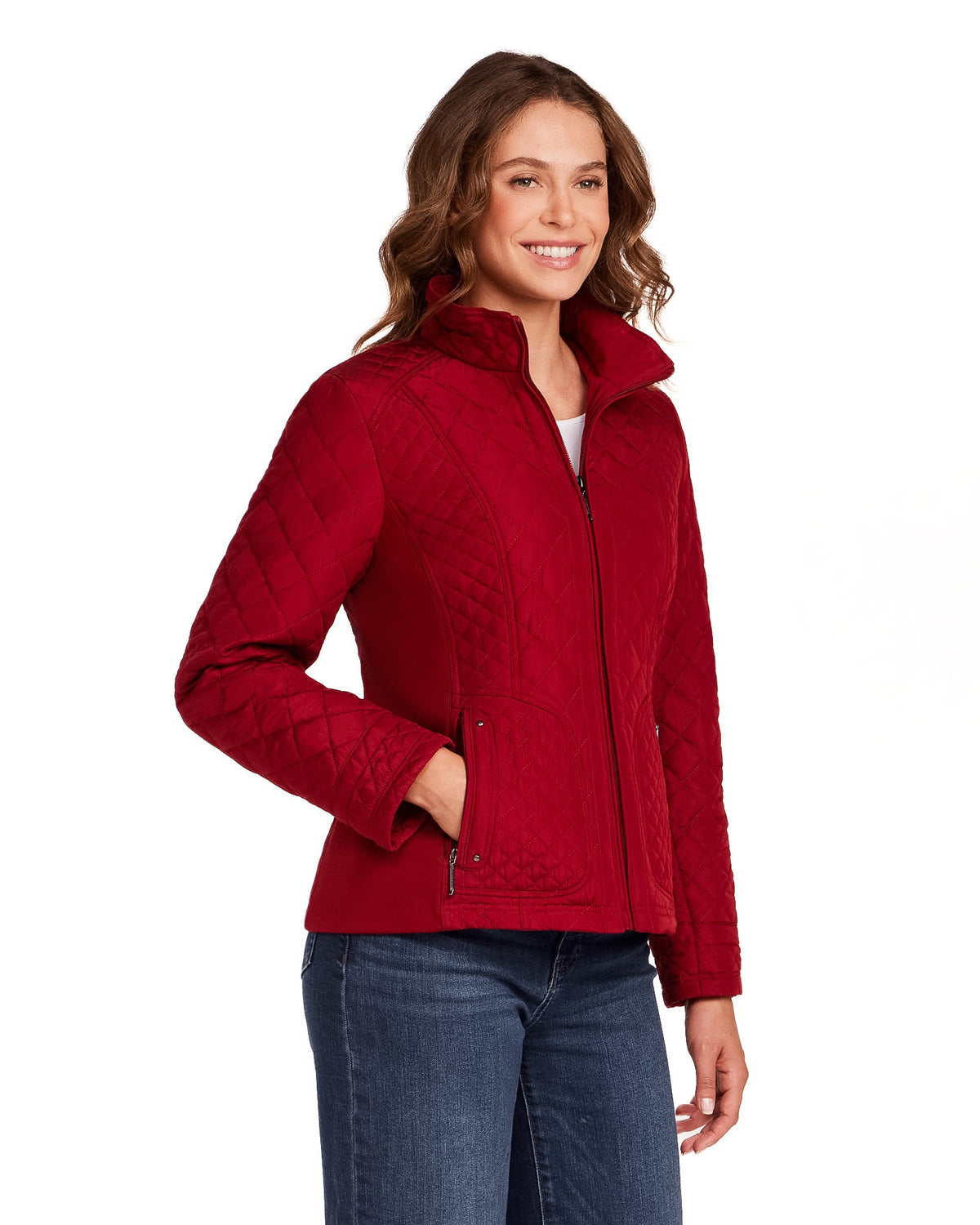 QUILTED JACKET WITH SIDE STRETCH