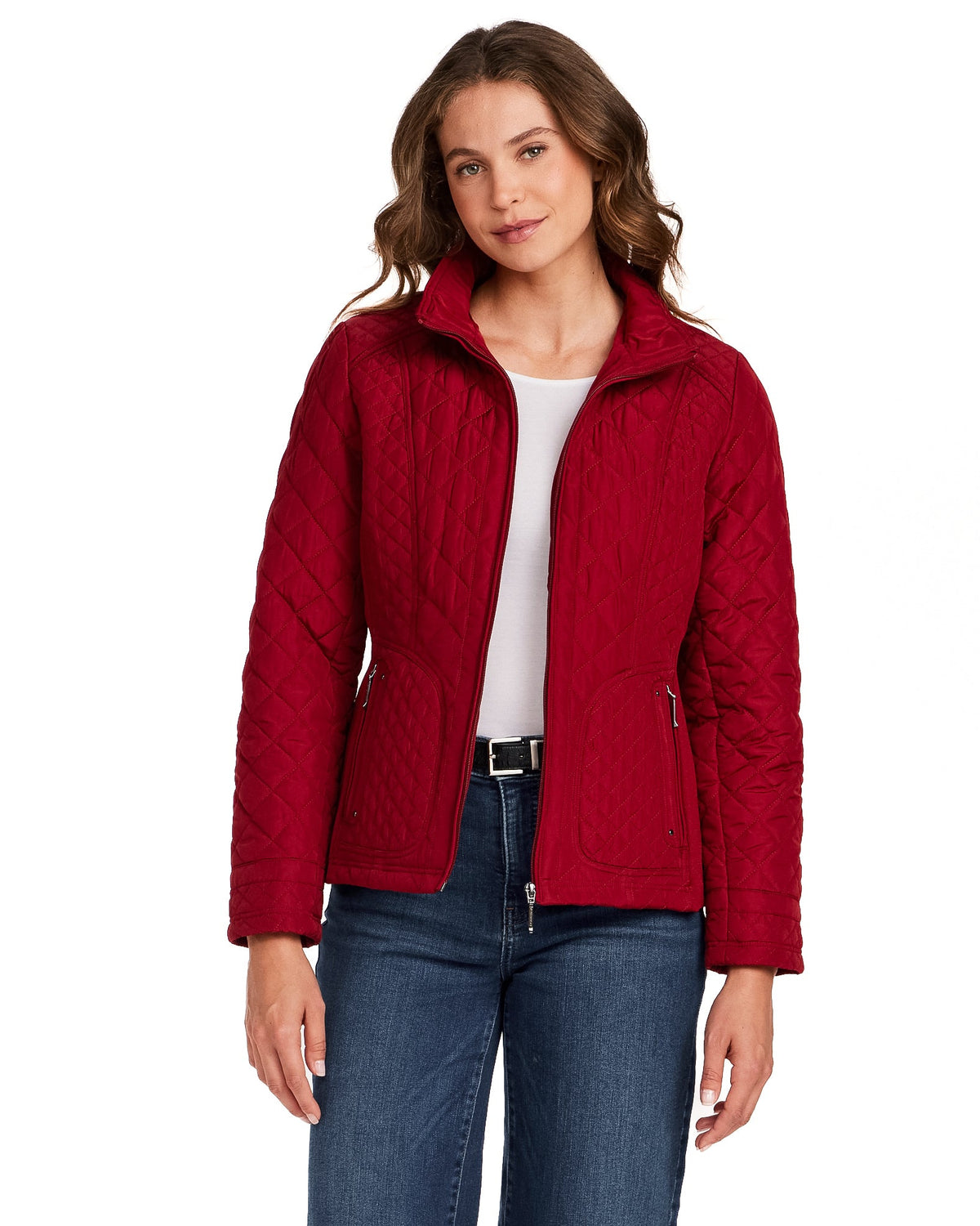 QUILTED JACKET WITH SIDE STRETCH