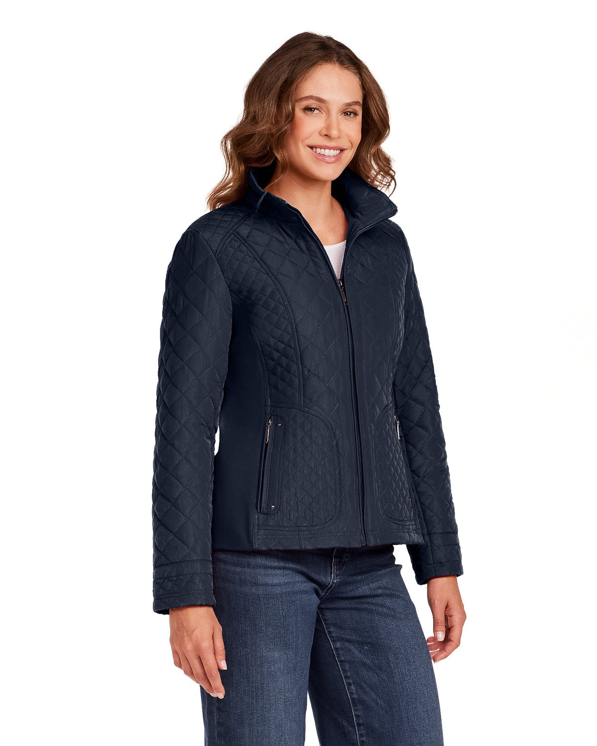 QUILTED JACKET WITH SIDE STRETCH