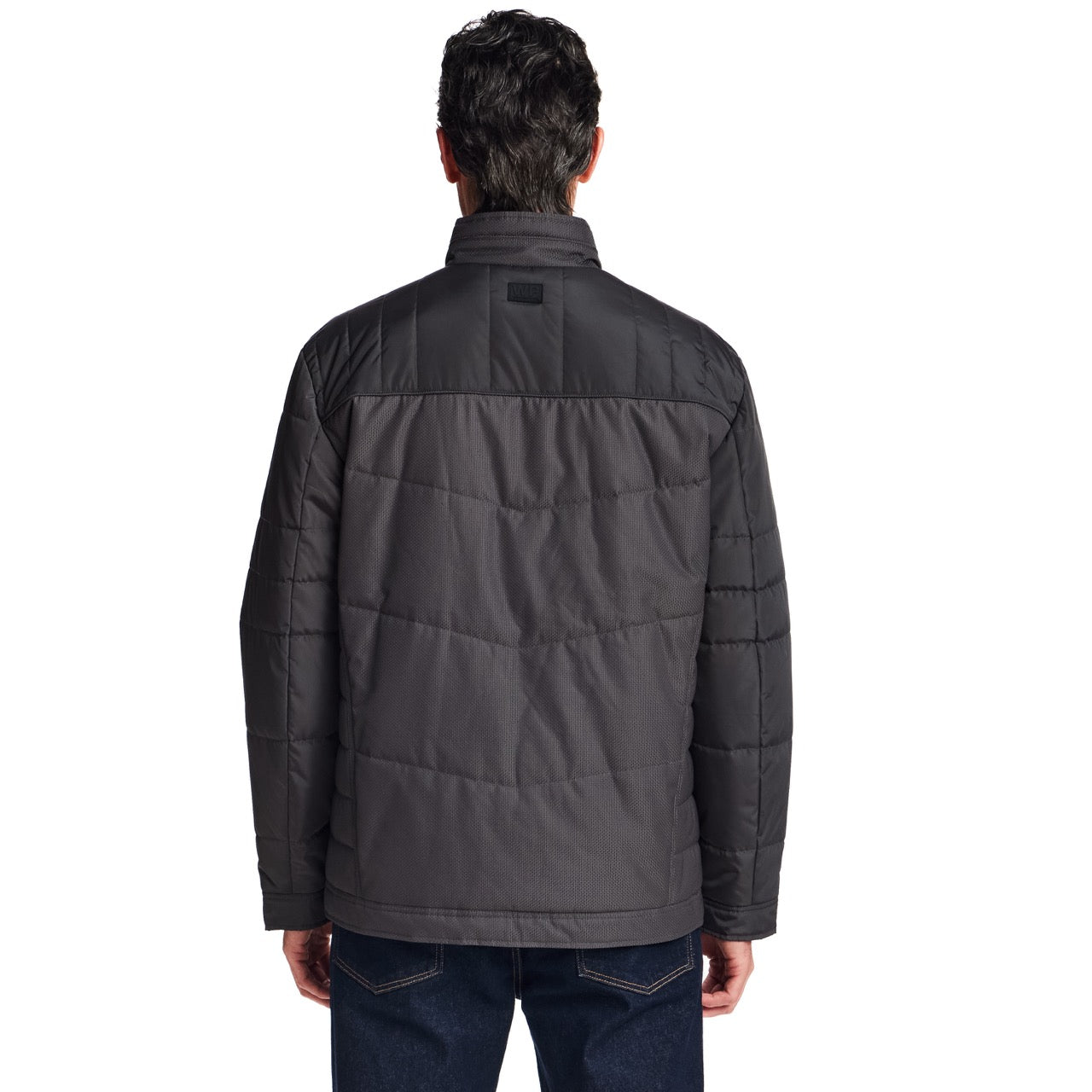 DOBBY/FAUX MEMORY JACKET