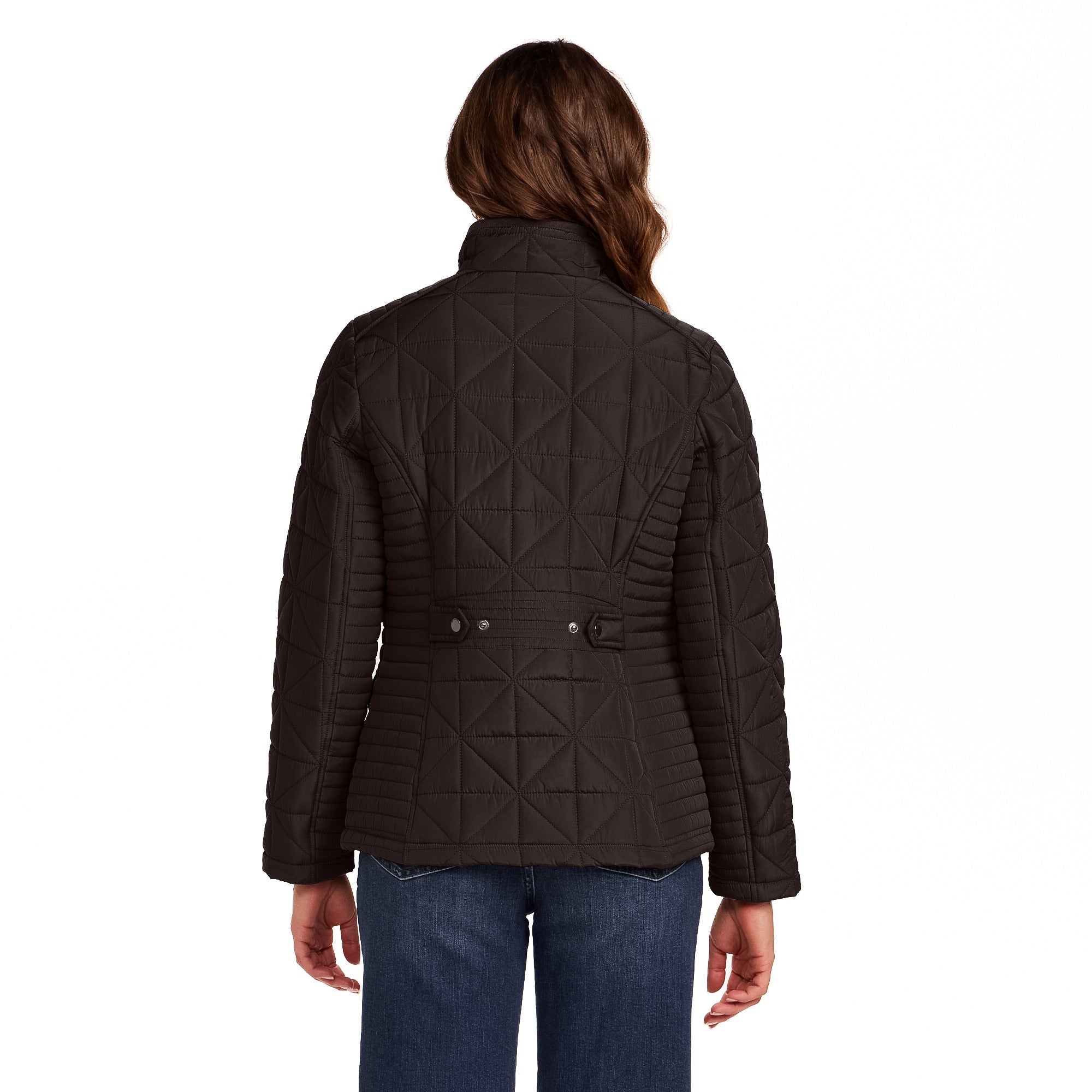 QUILTED JACKET WITH CORDUROY TRIMS