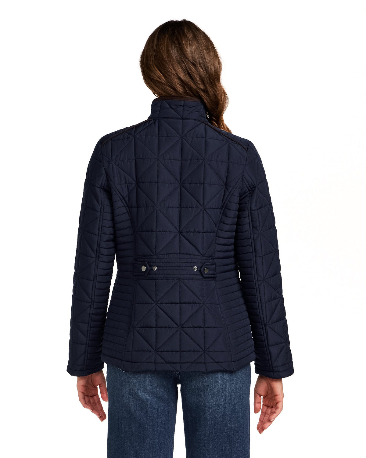 QUILTED JACKET WITH CORDUROY TRIMS