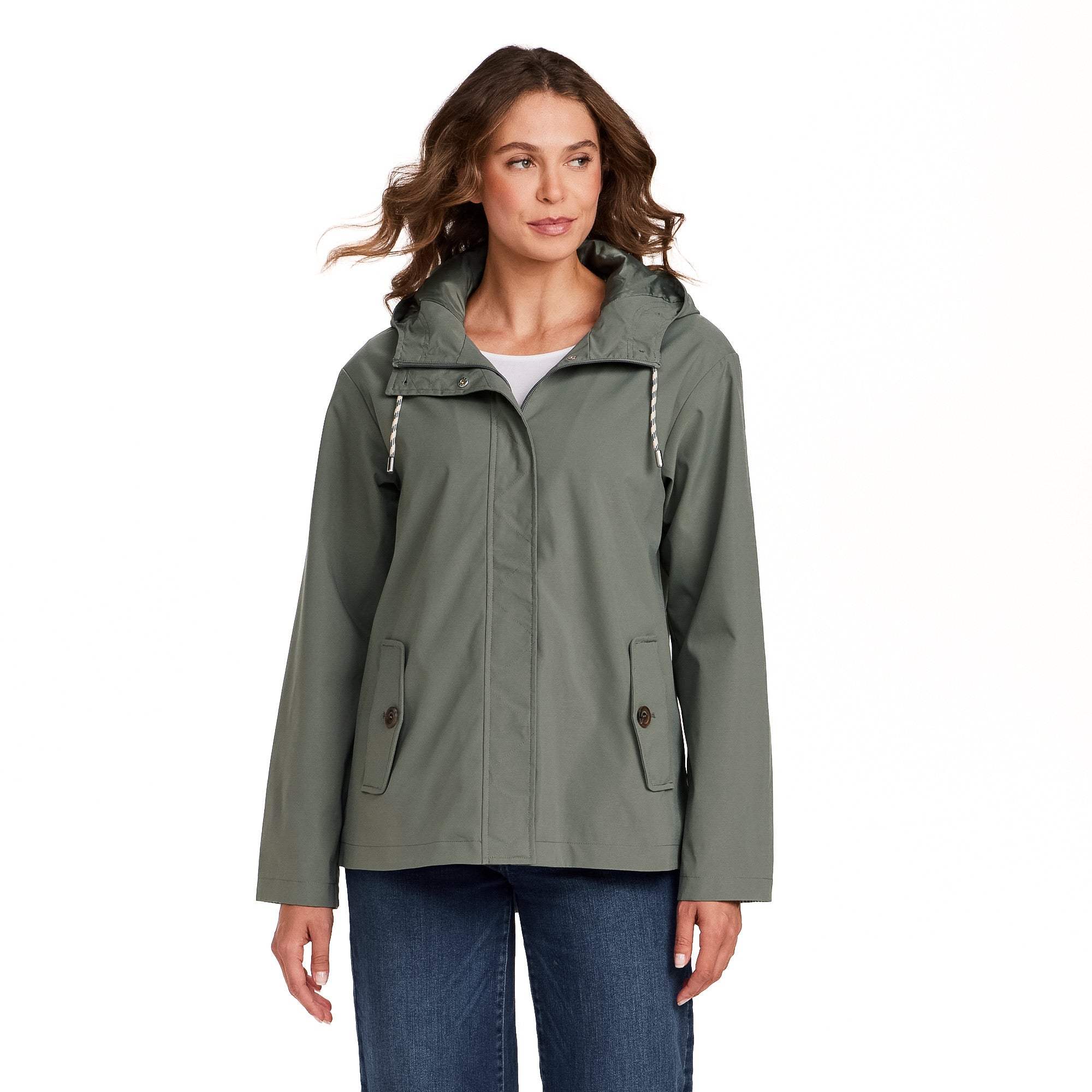 HOODED RAIN JACKET