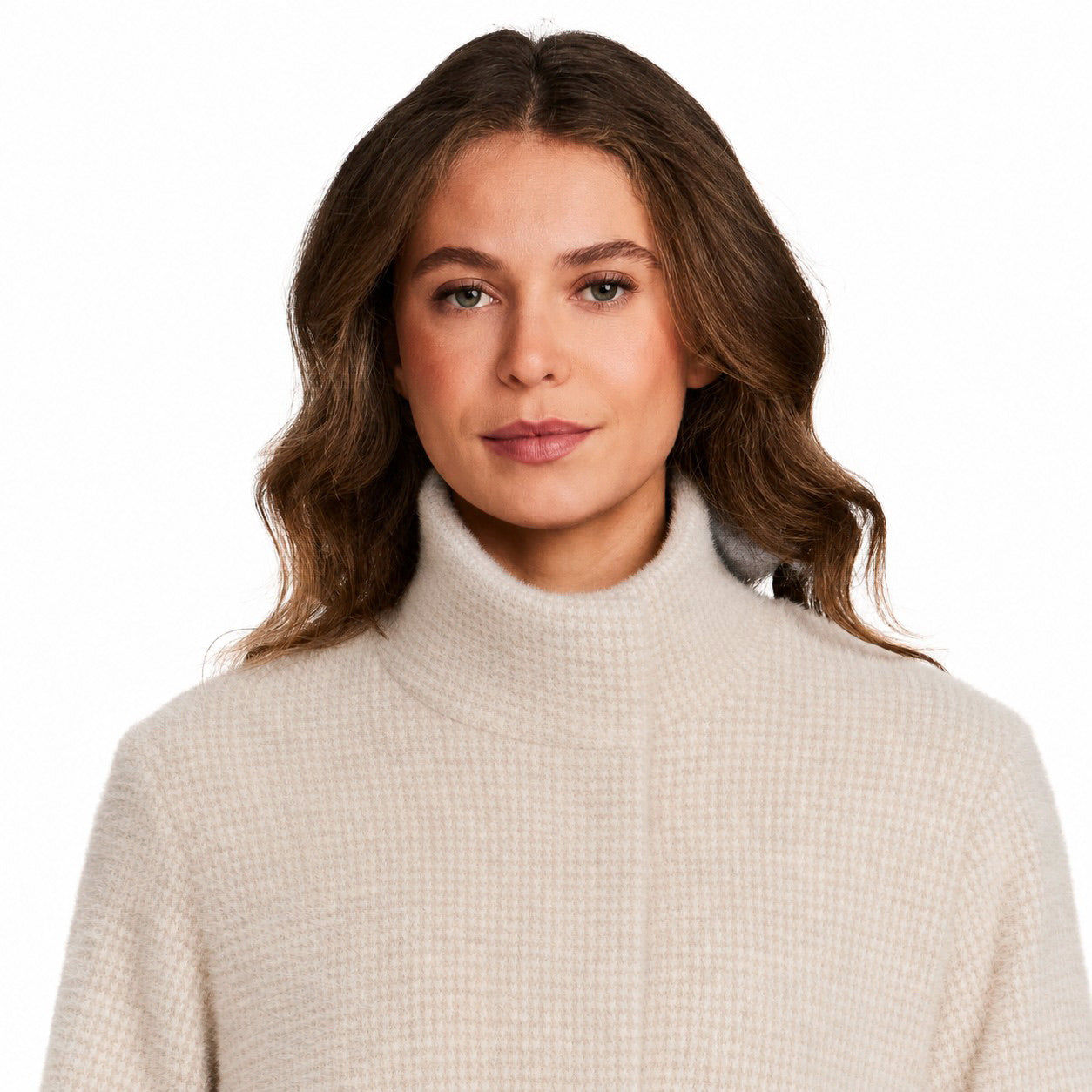 HOUNDSTOOTH COZY FEATHERKNIT JACKET
