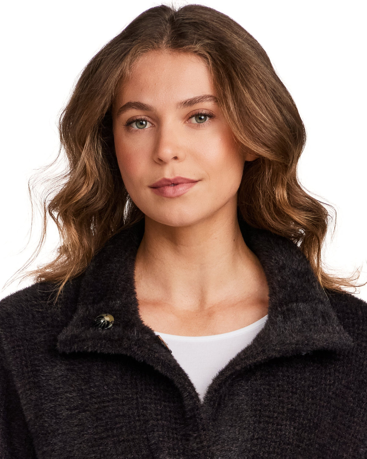 HOUNDSTOOTH COZY FEATHERKNIT JACKET