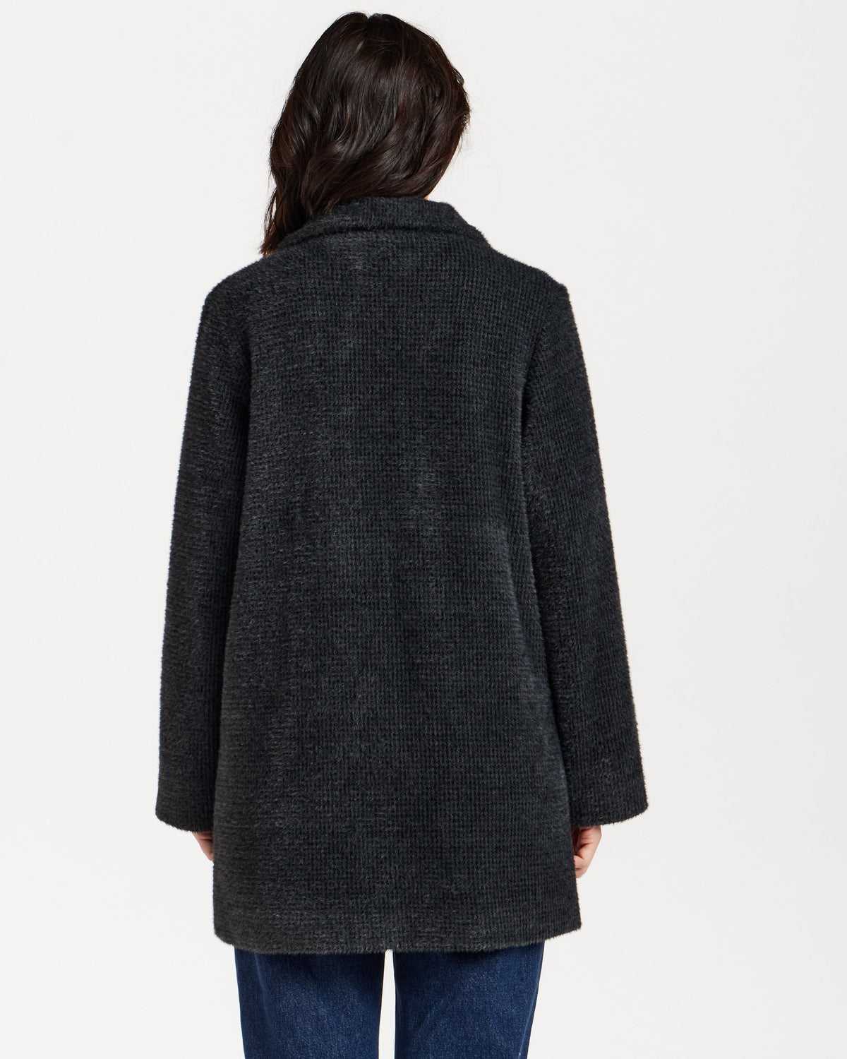 HOUNDSTOOTH COZY FEATHERKNIT TOPPER