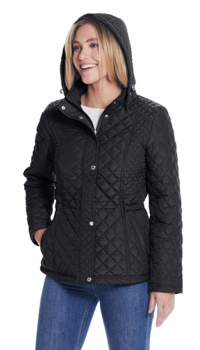 HOODED QUILTED JACKET