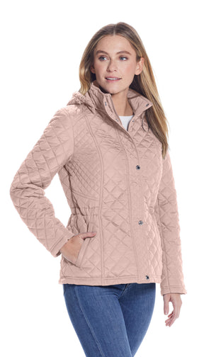 HOODED QUILTED JACKET