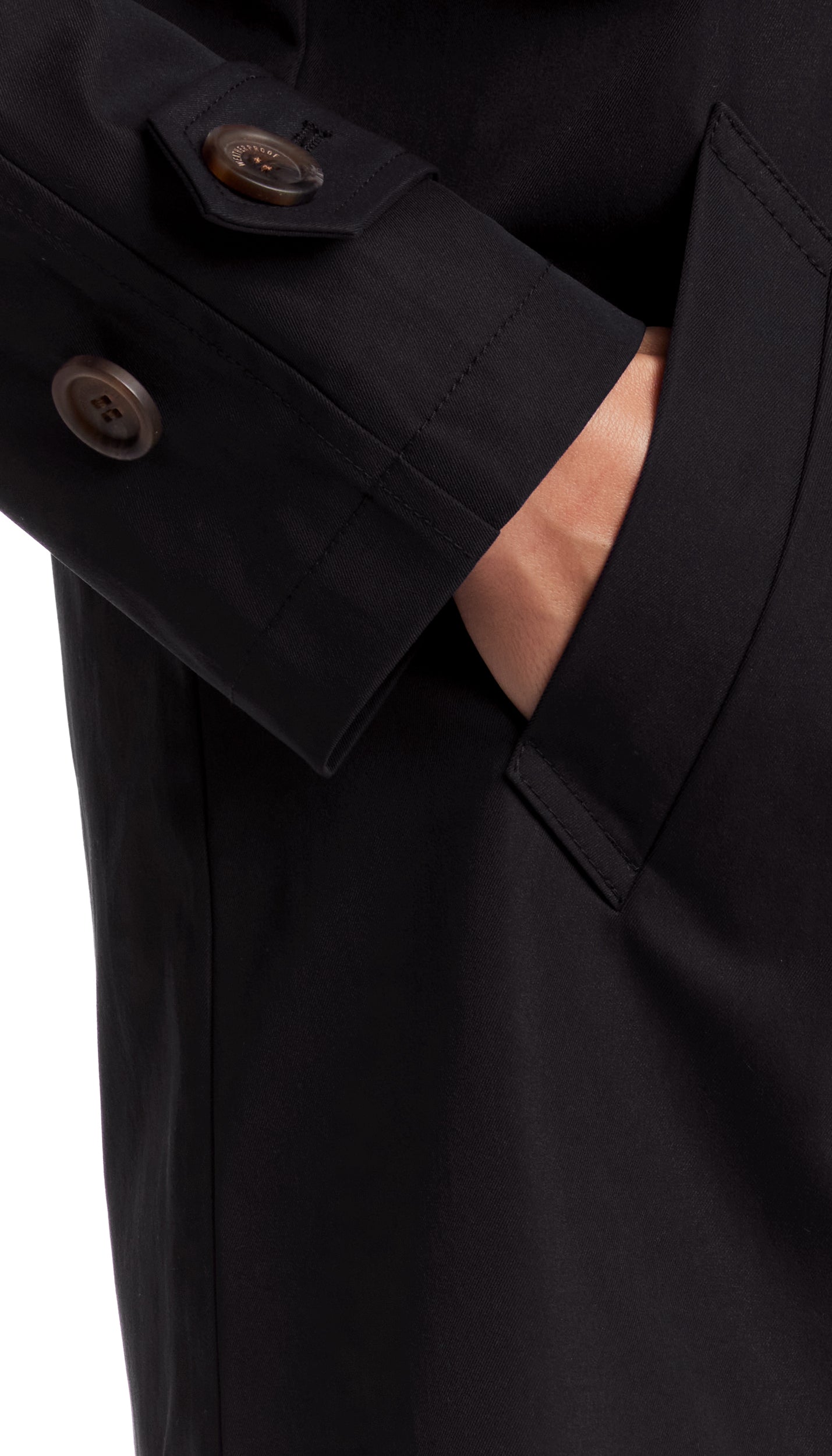 BUTTON FRONT HOODED TOPPER