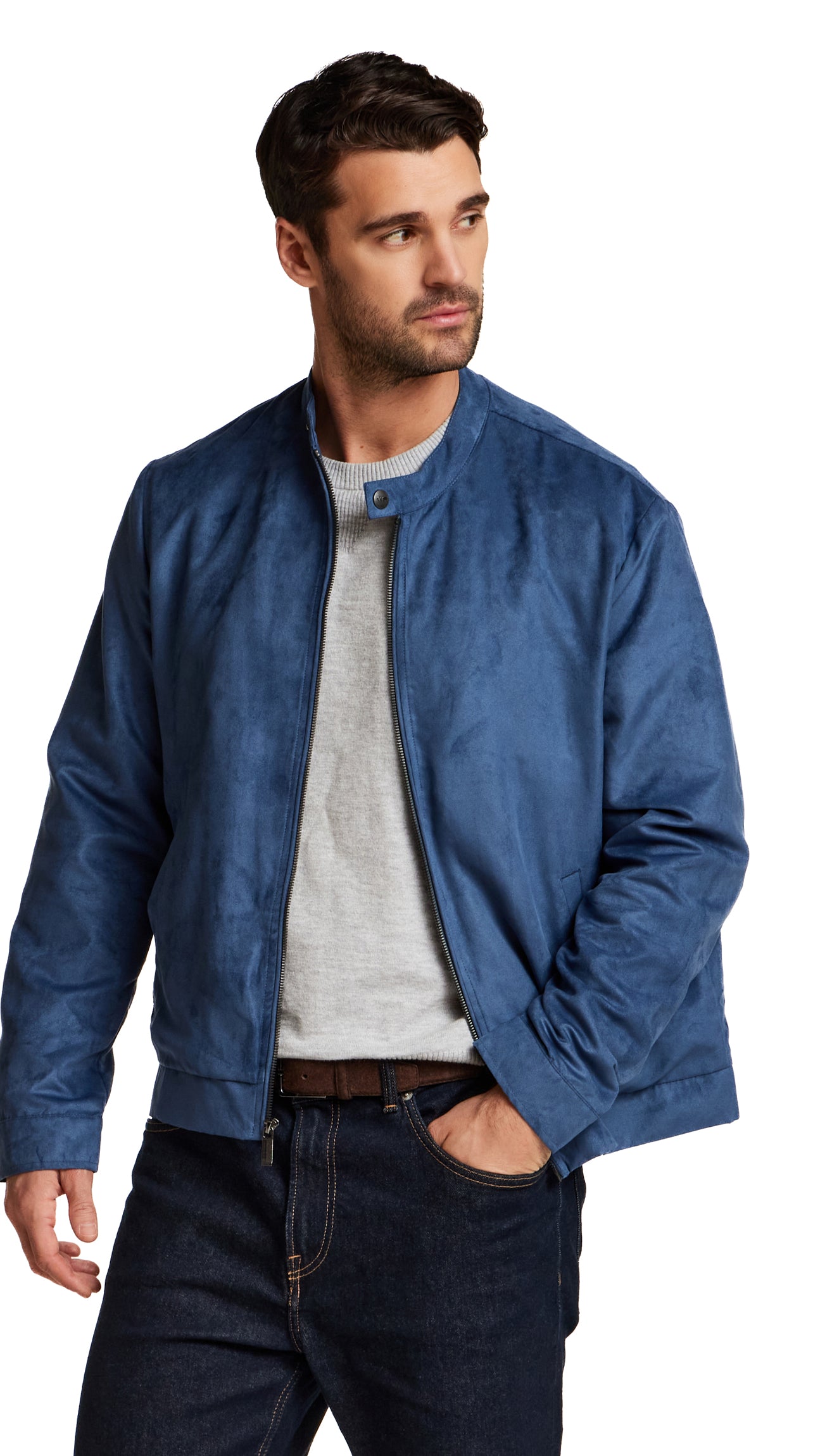 MICROSUEDE MOTO JACKET