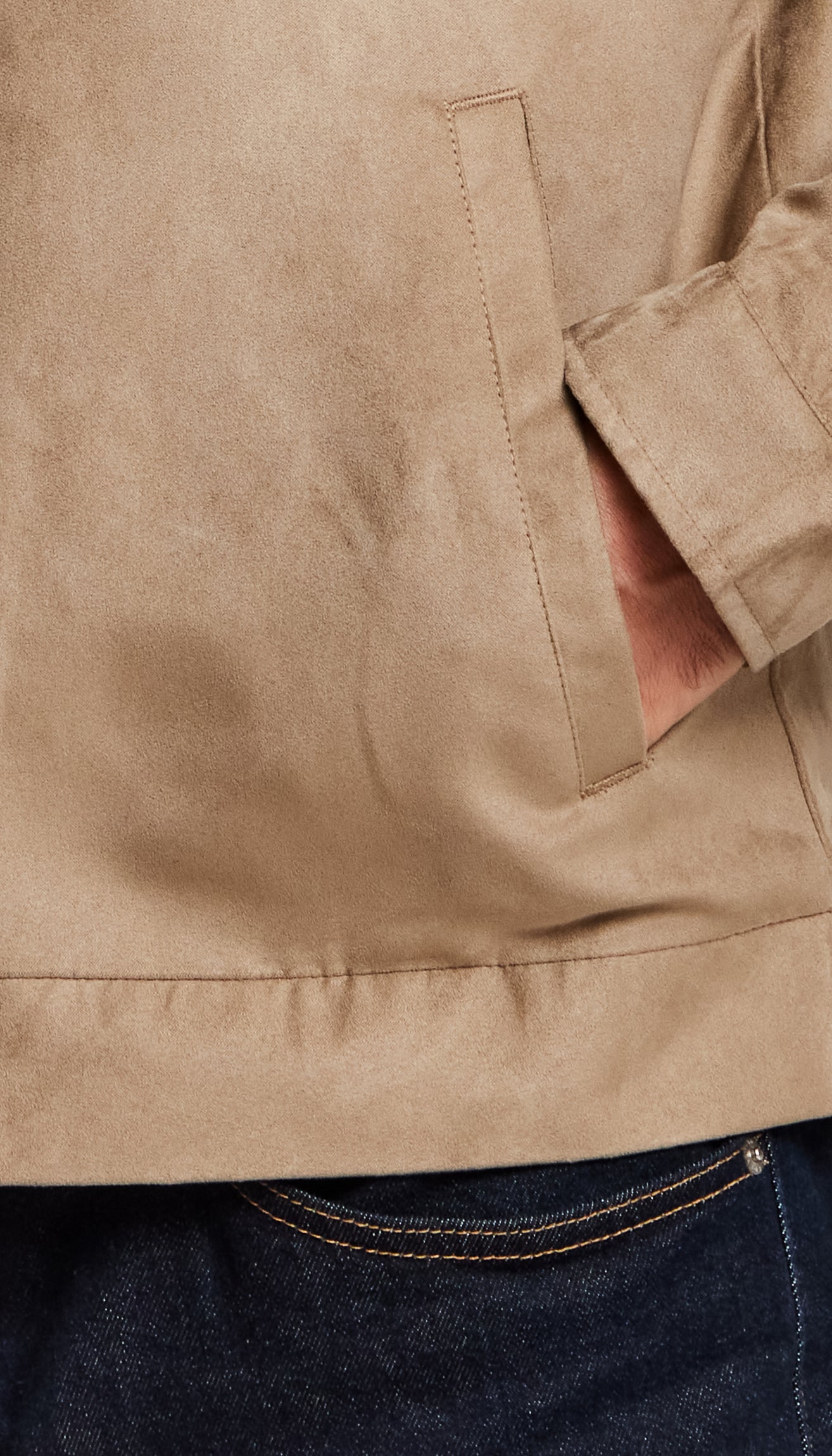 MICROSUEDE MOTO JACKET