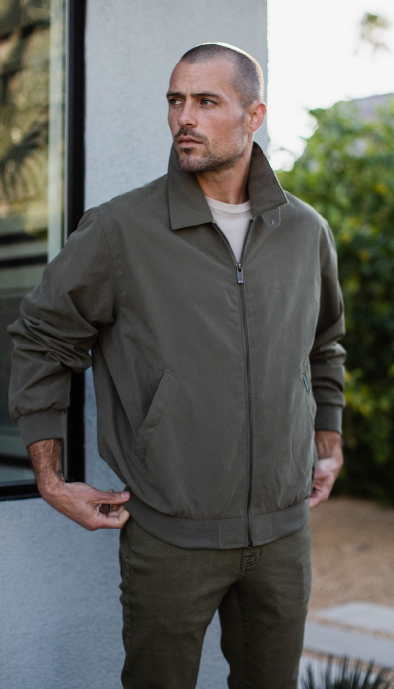 MICROFIBER GOLF JACKET - SAGE