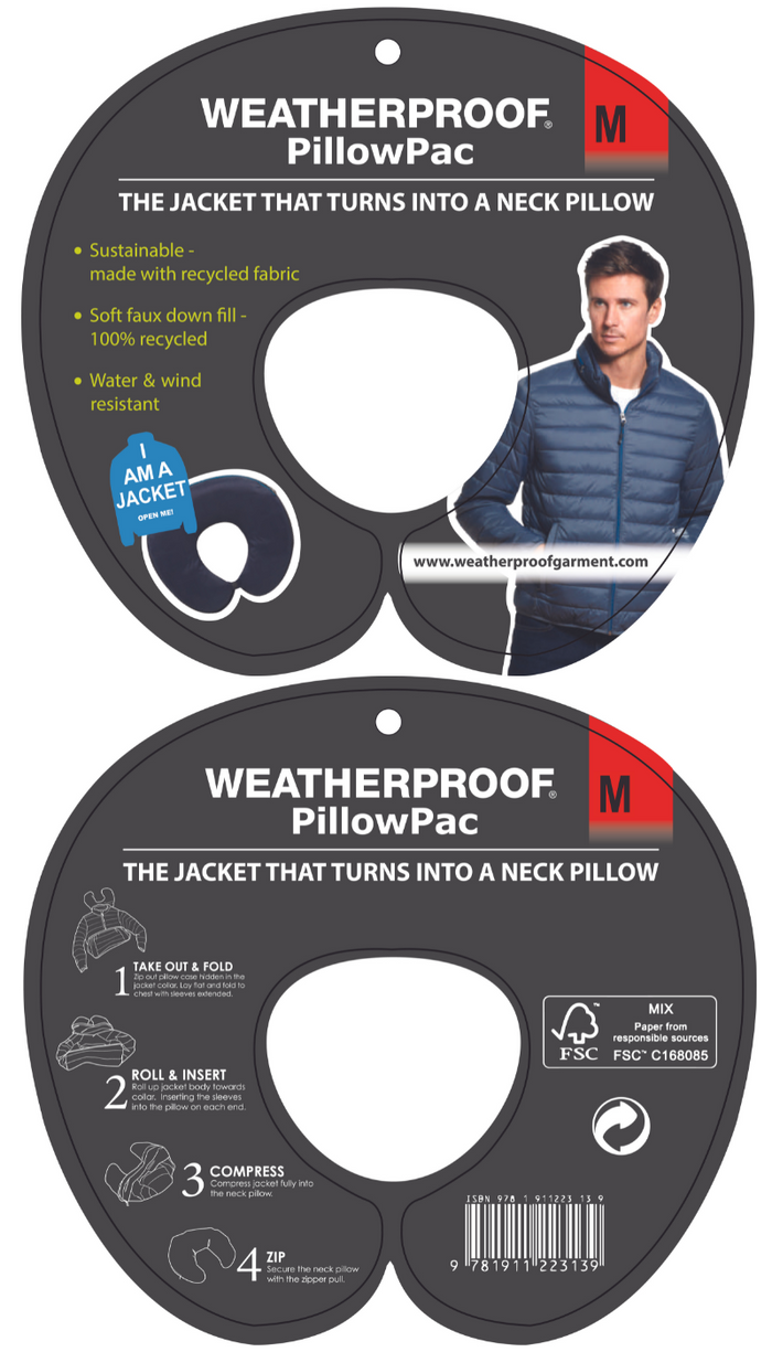 PILLOW PAC PUFFER JACKET - MUSTARD