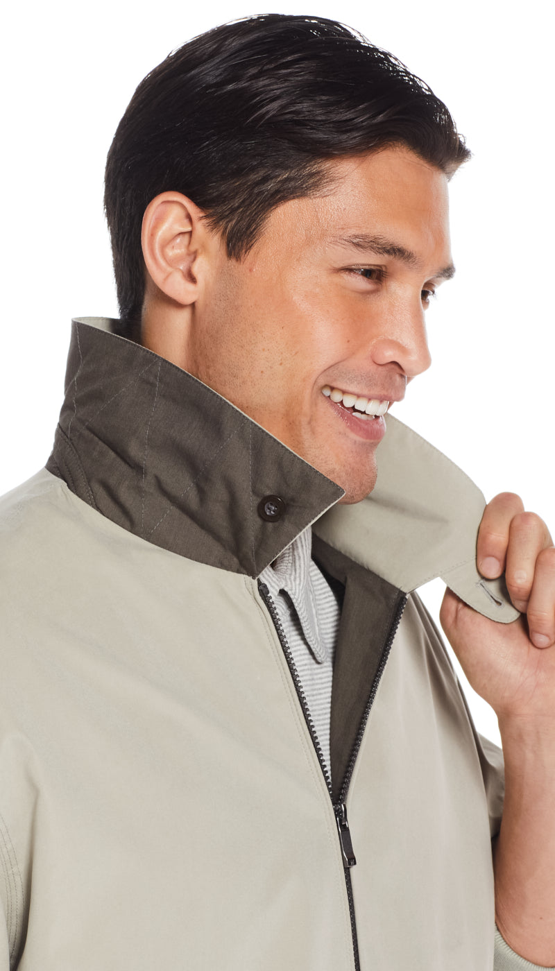 MICROFIBER GOLF JACKET - NEW STONE