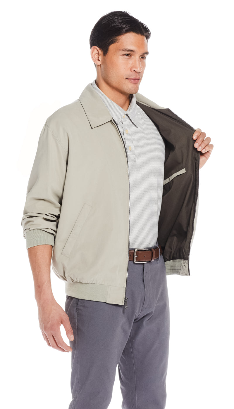 MICROFIBER GOLF JACKET - NEW STONE