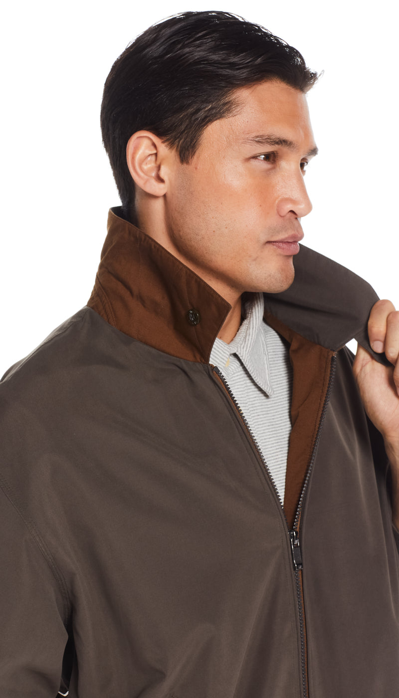 MICROFIBER GOLF JACKET  - OAK