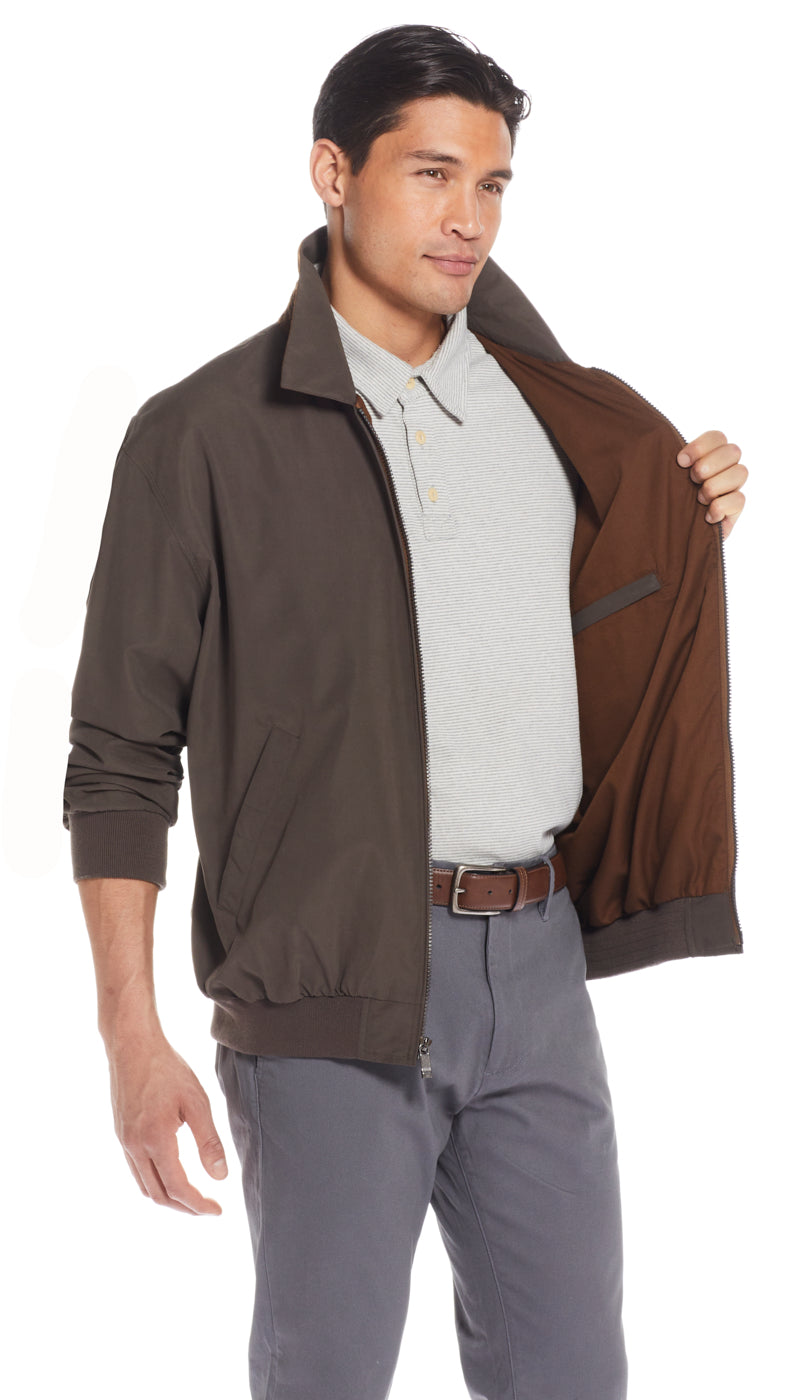 MICROFIBER GOLF JACKET  - OAK