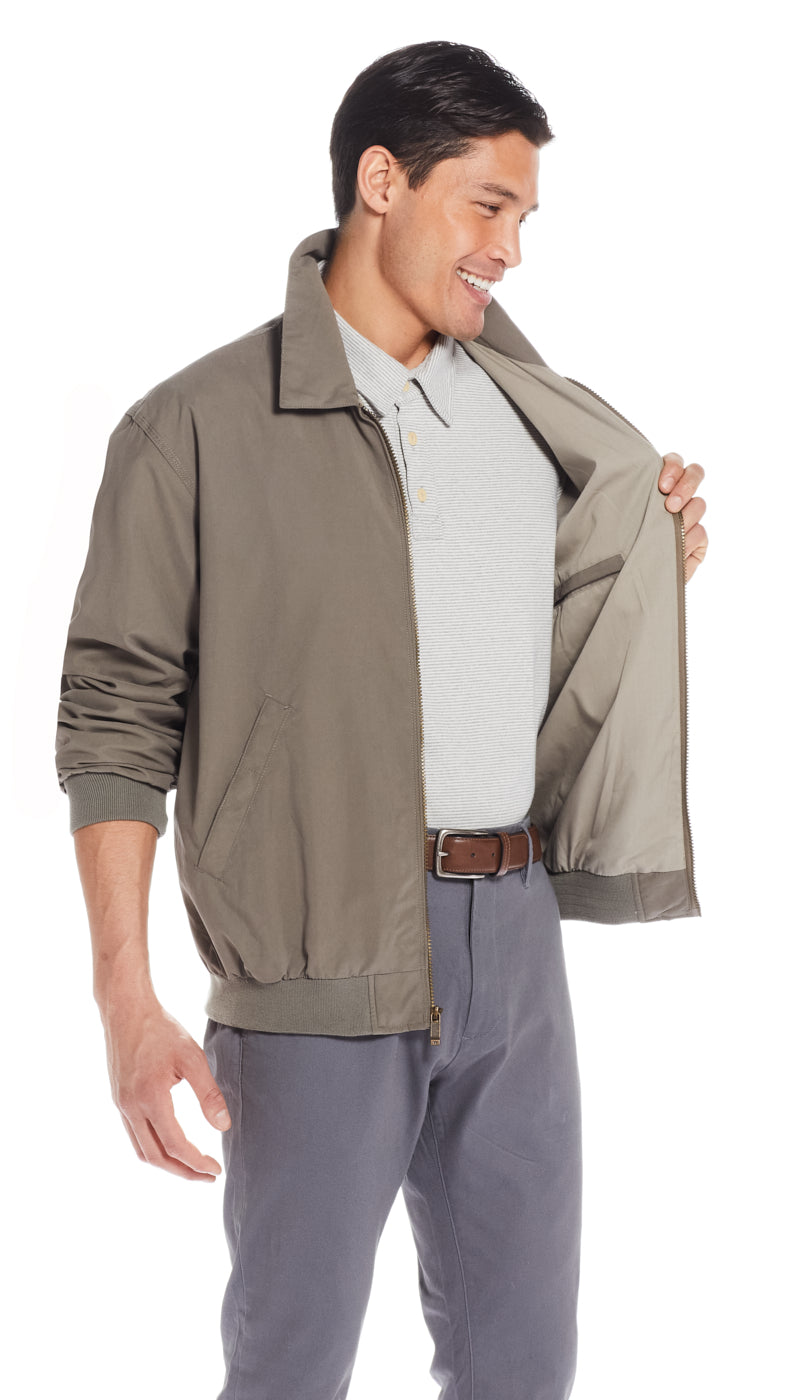 Khaki on sale golf jacket