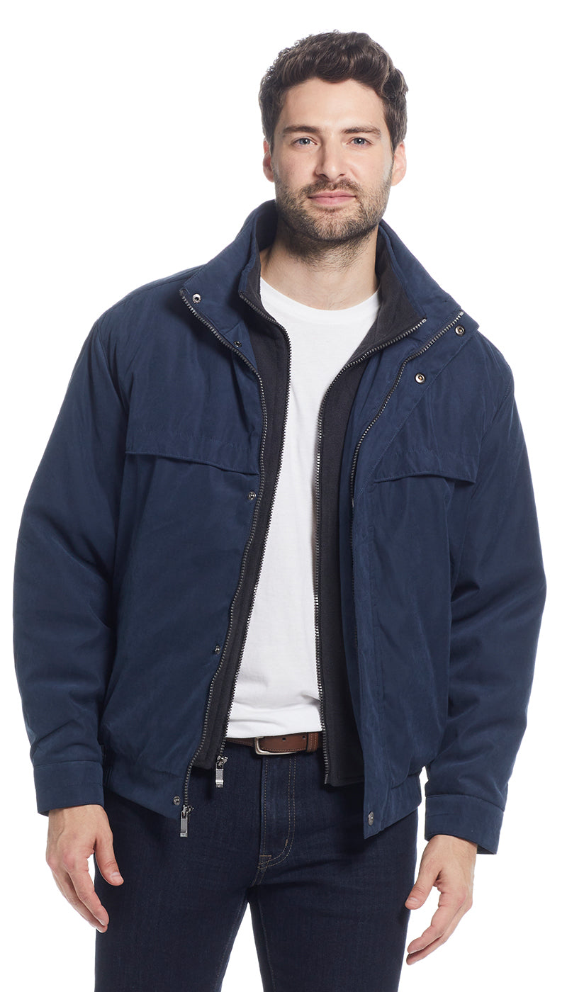 Buy KRA Regular Men's Bomber Reversible Blended Cotton Jackets, (Navy) at  Amazon.in