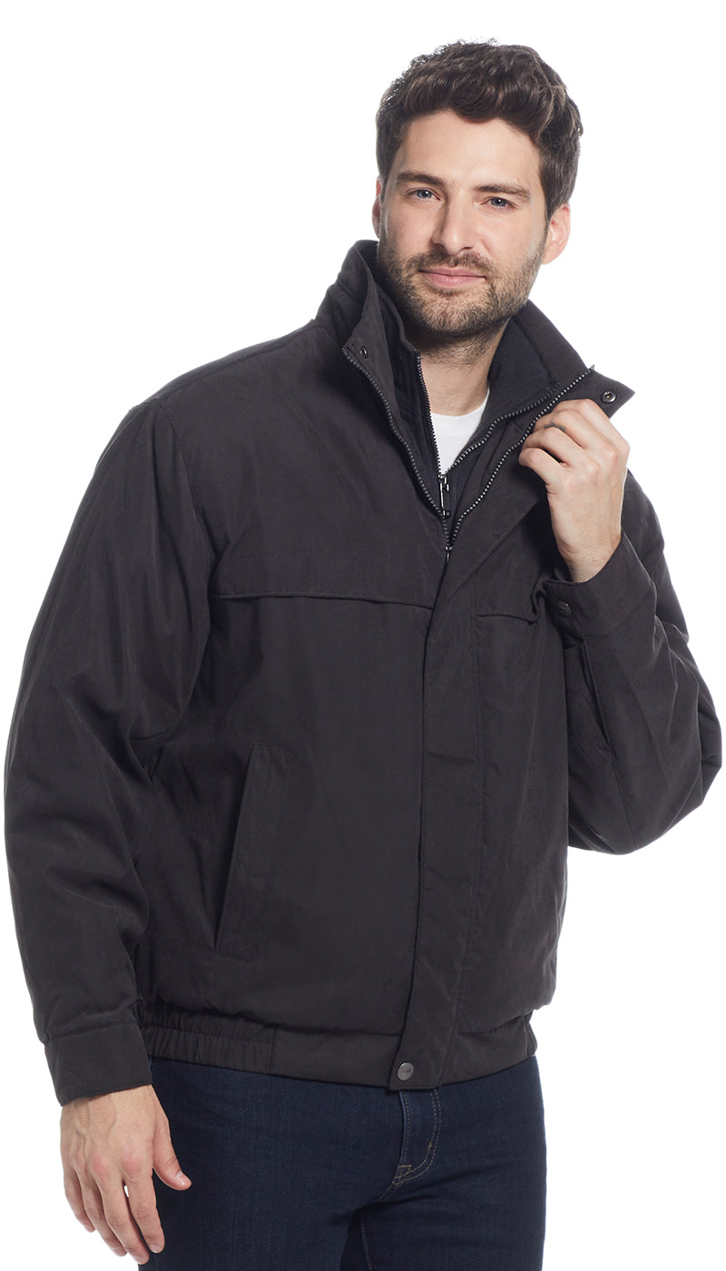 Waterproof bomber jacket top with hood