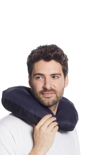 PILLOW PAC PUFFER JACKET - NAVY