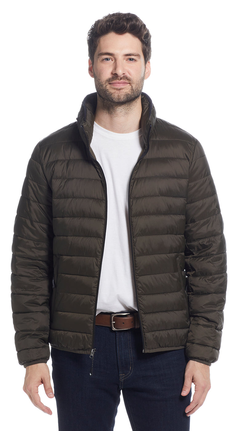 PILLOW PAC PUFFER JACKET - OLIVE