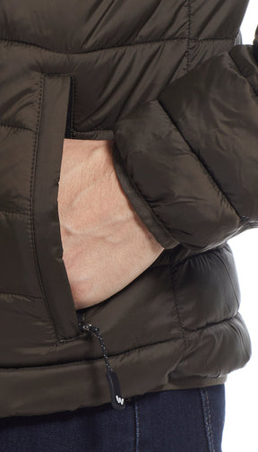 PILLOW PAC PUFFER JACKET - OLIVE