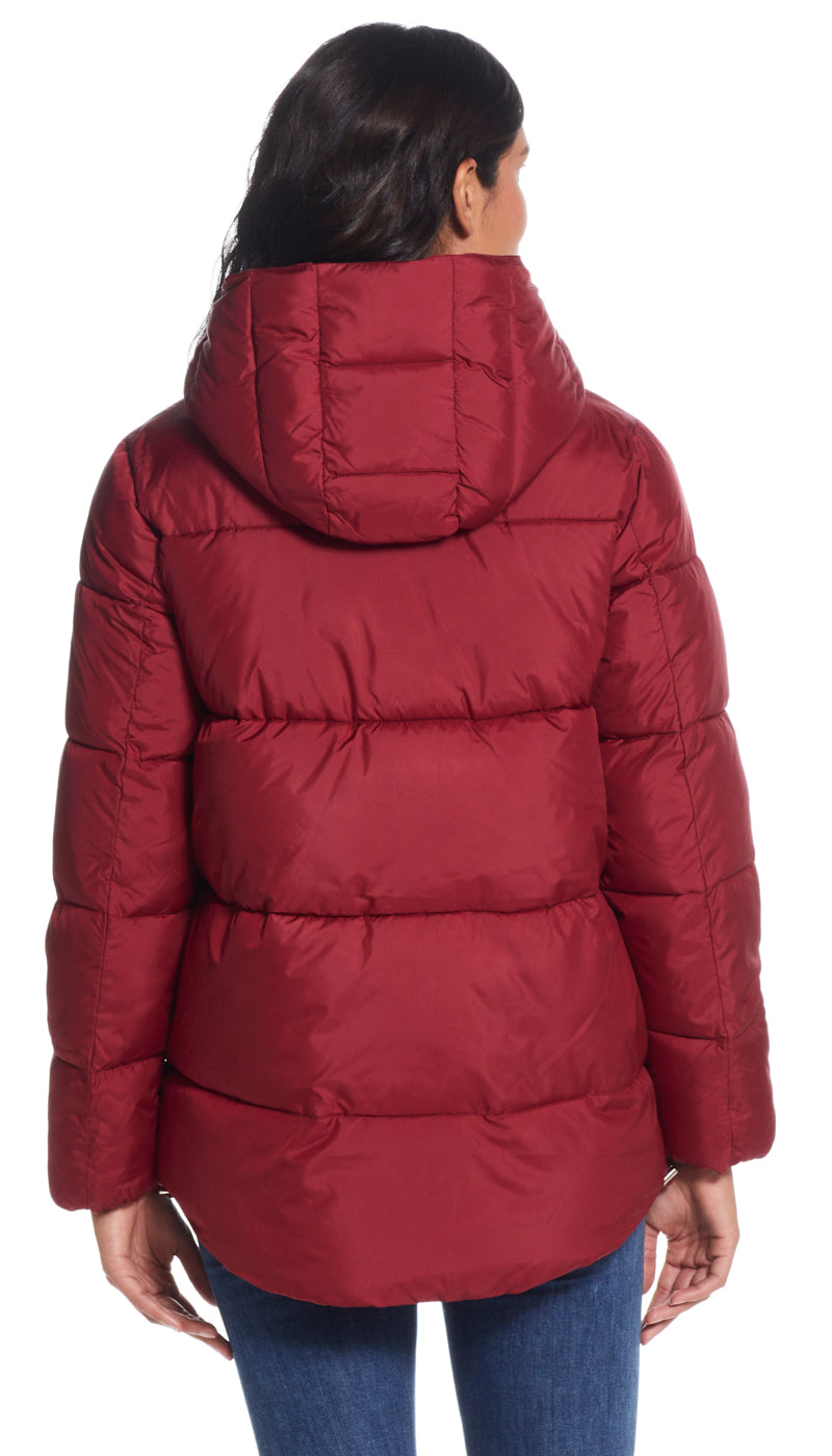 HOODED PUFFER COAT