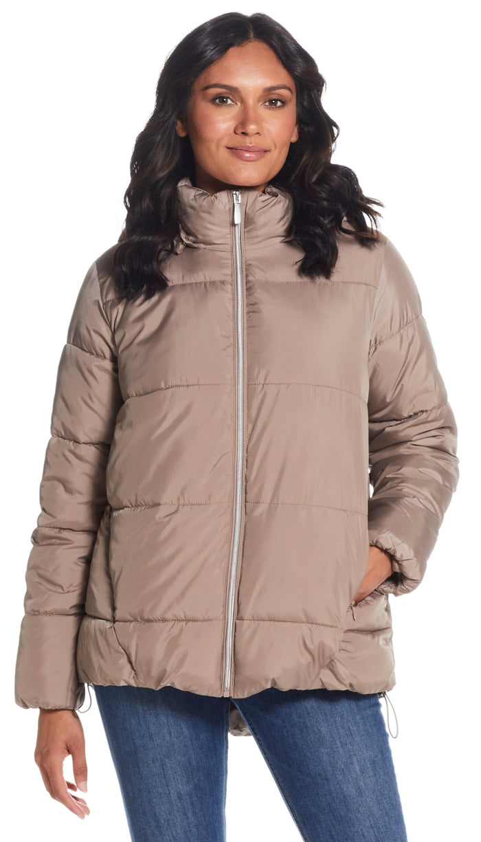 HOODED PUFFER COAT